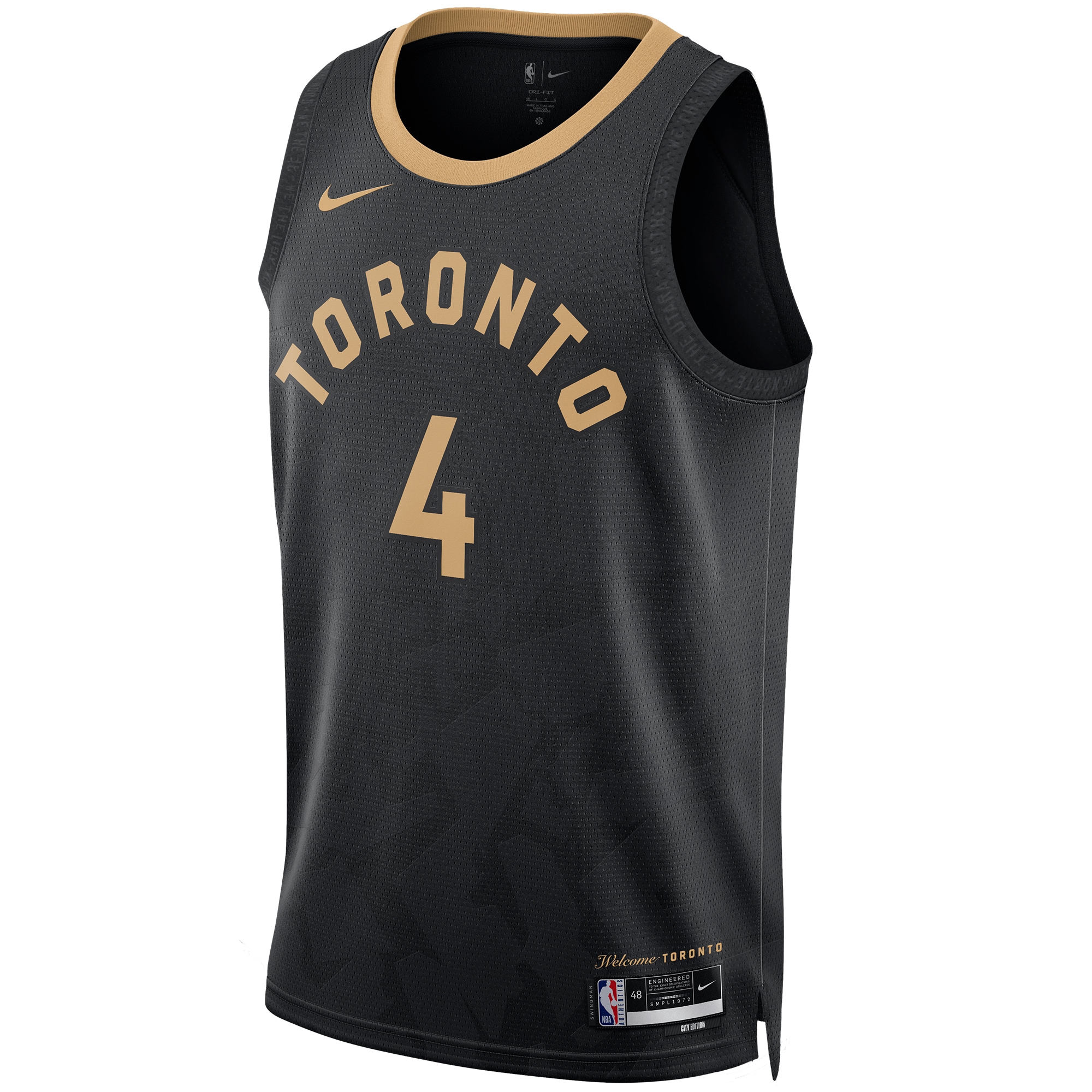 Scottie Barnes Toronto Raptors Nike Unisex 2022/23 Swingman Jersey - City Edition - Black - vstockx