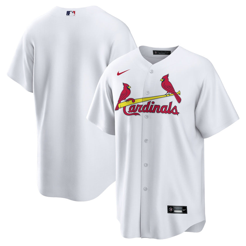 Men's St. Louis Cardinals White Home Blank Replica Jersey - vstockx