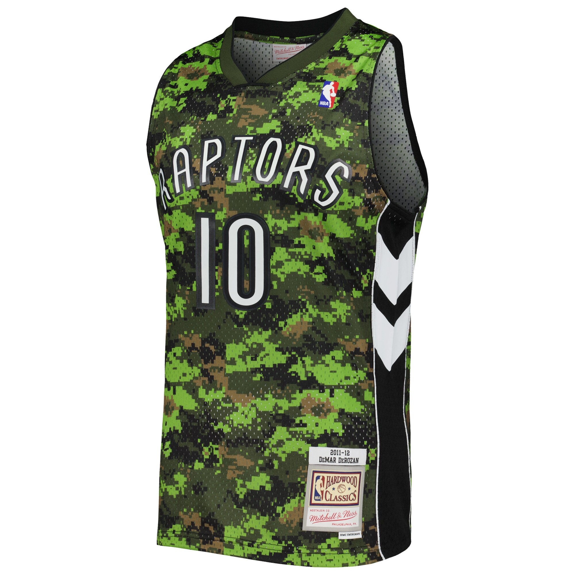 DeMar DeRozan Toronto Raptors Mitchell & Ness Hardwood Classics Swingman Jersey - Camo - vstockx