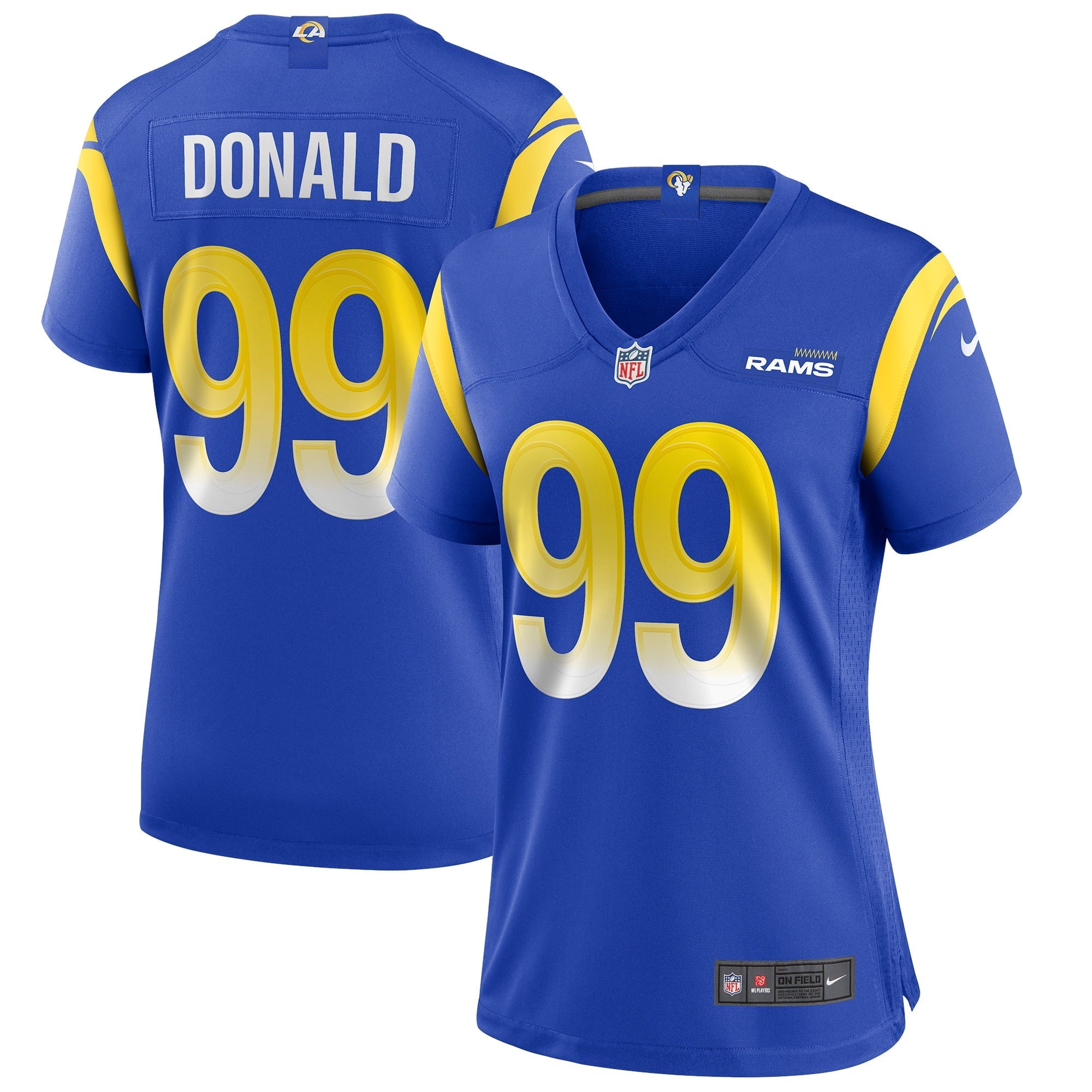 Women's Nike Aaron Donald Royal Los Angeles Rams Game Player Jersey - vstockx