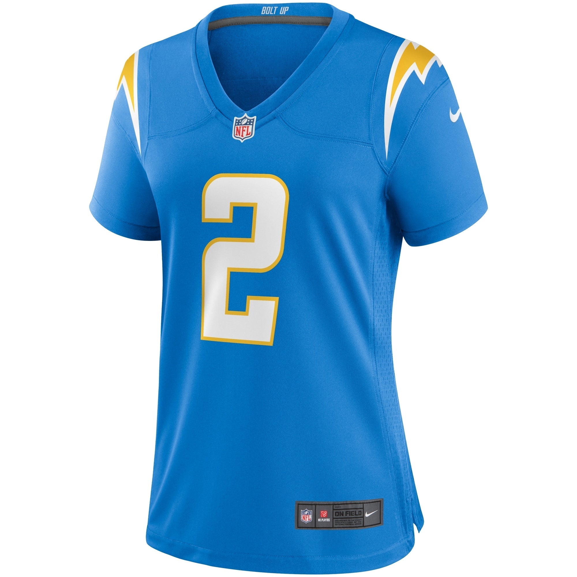 Women's Nike Easton Stick Powder Blue Los Angeles Chargers Game Jersey - vstockx