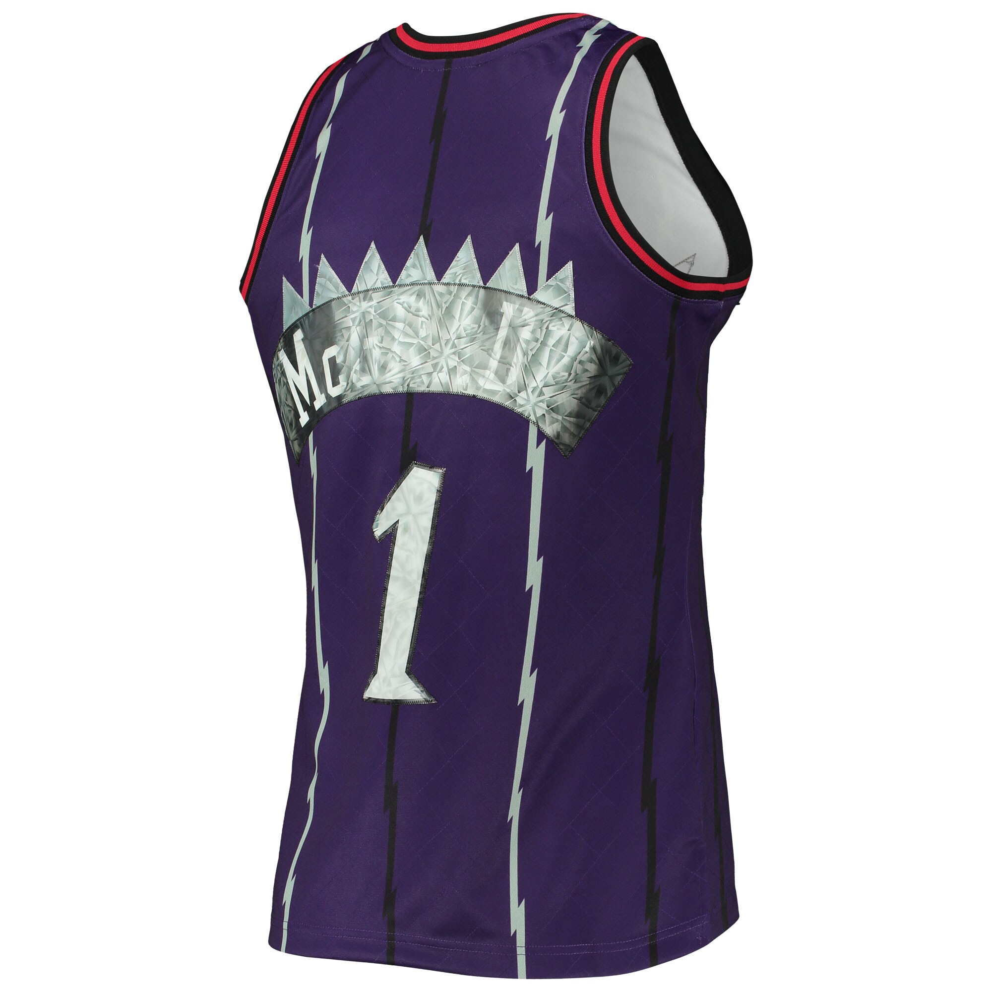 Tracy McGrady Toronto Raptors Mitchell & Ness 1996-97 Hardwood Classics NBA 75th Anniversary Diamond Swingman Jersey - Purple - vstockx