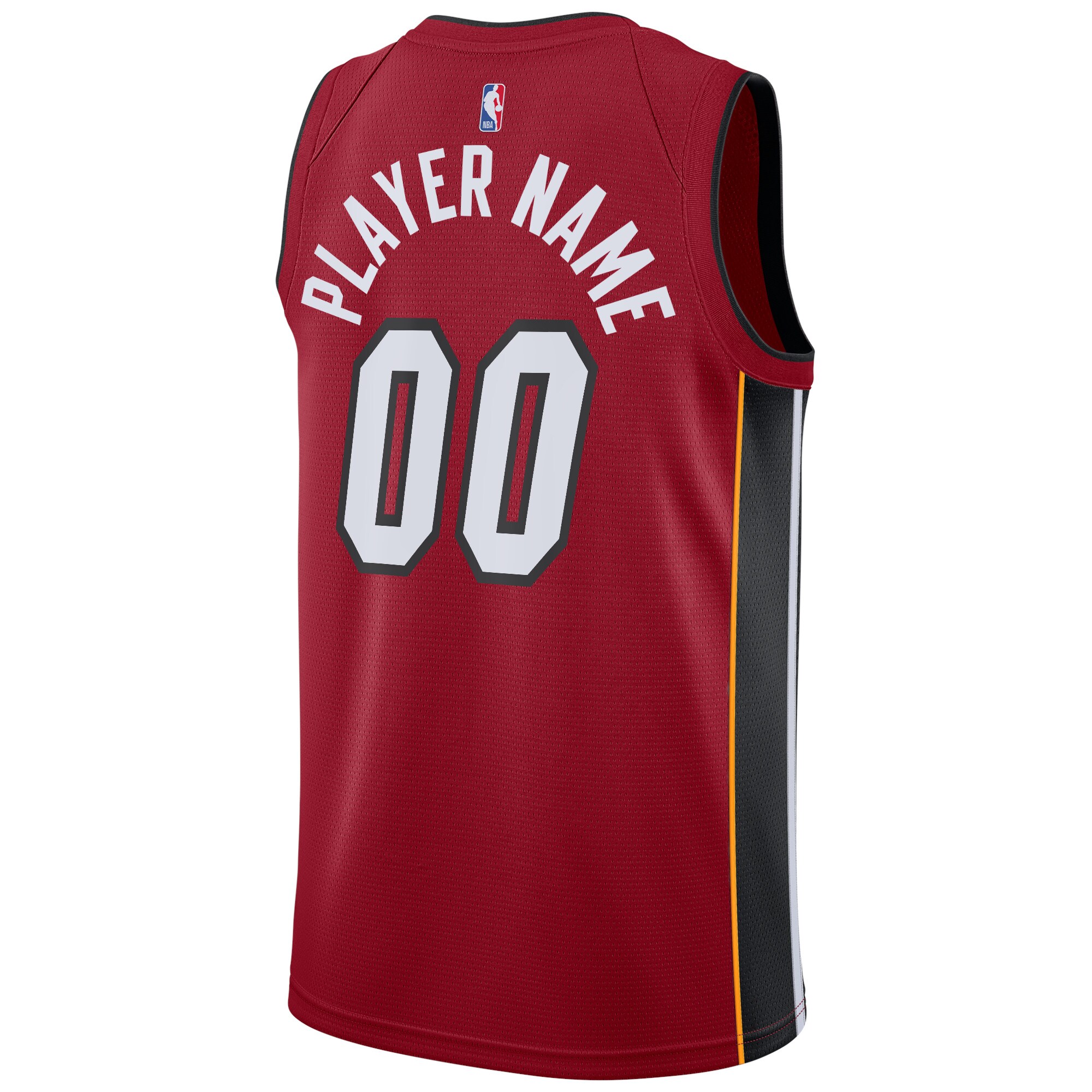 Miami Heat Jordans Brand Swingman Custom Jersey - Statement Edition - Red - vstockx