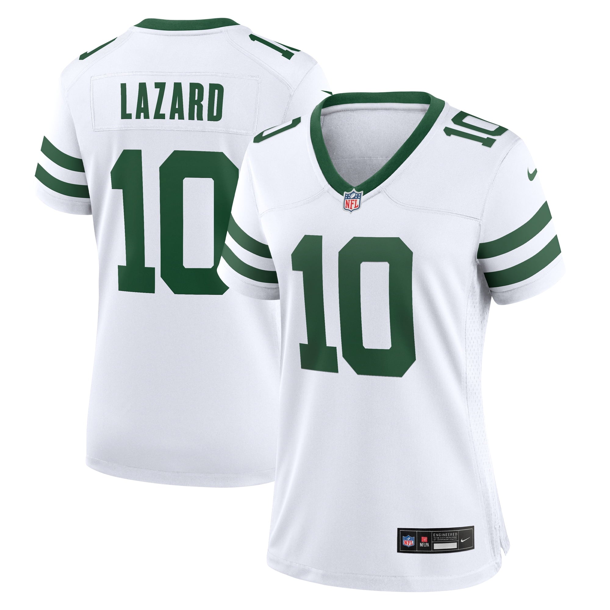 Women's Nike Allen Lazard White New York Jets Legacy Player Game Jersey - vstockx