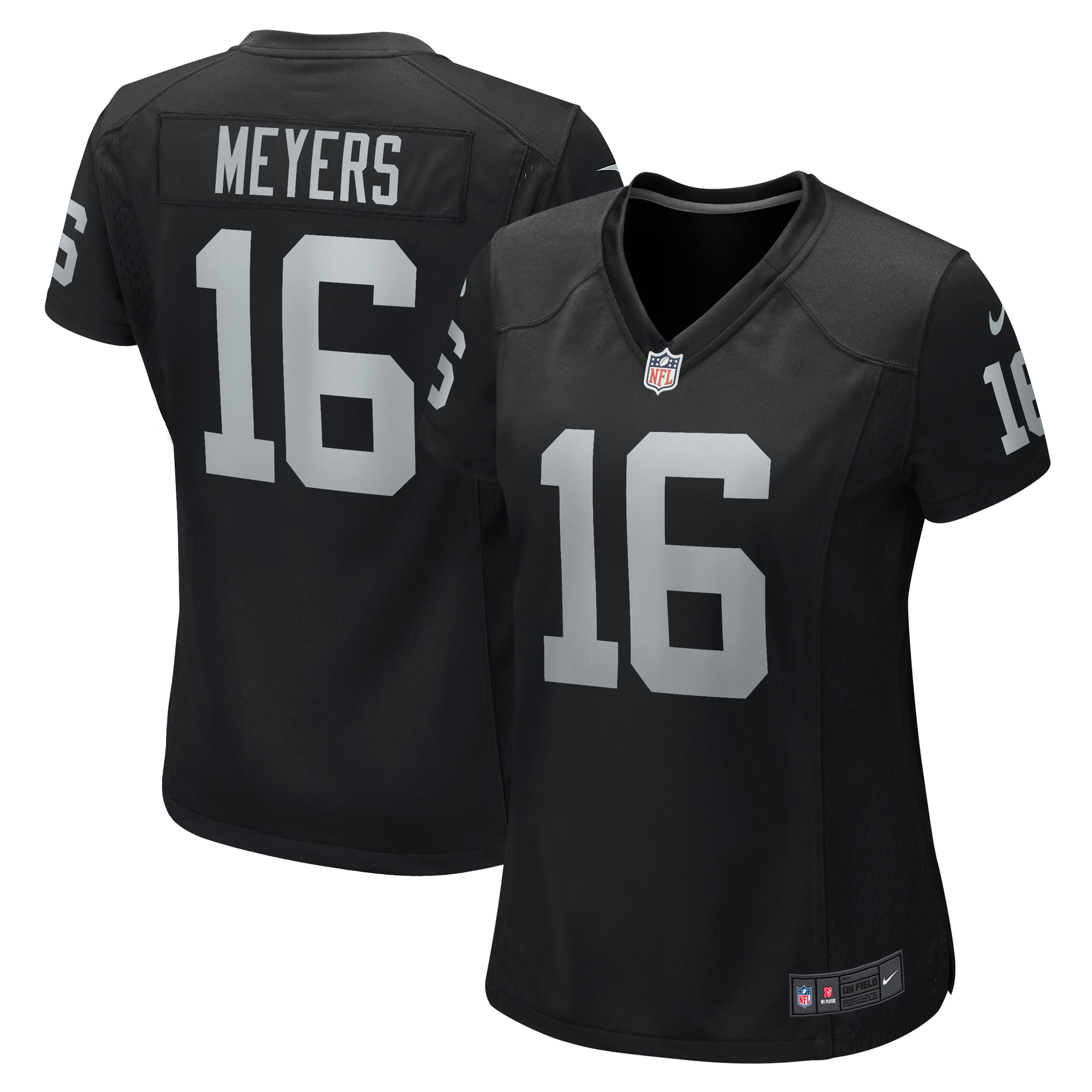 Jakobi Meyers Las Vegas Raiders Nike Women's Game Player Jersey - Black - vstockx