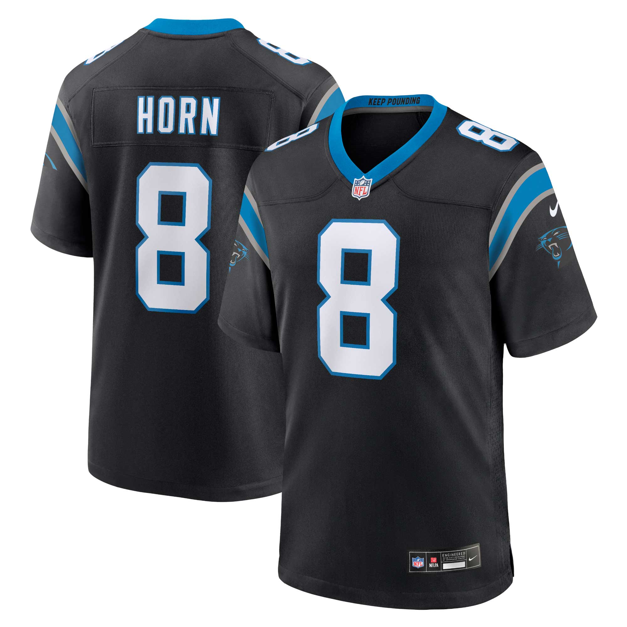 Jaycee Horn Carolina Panthers Nike Game Jersey - Black - vstockx