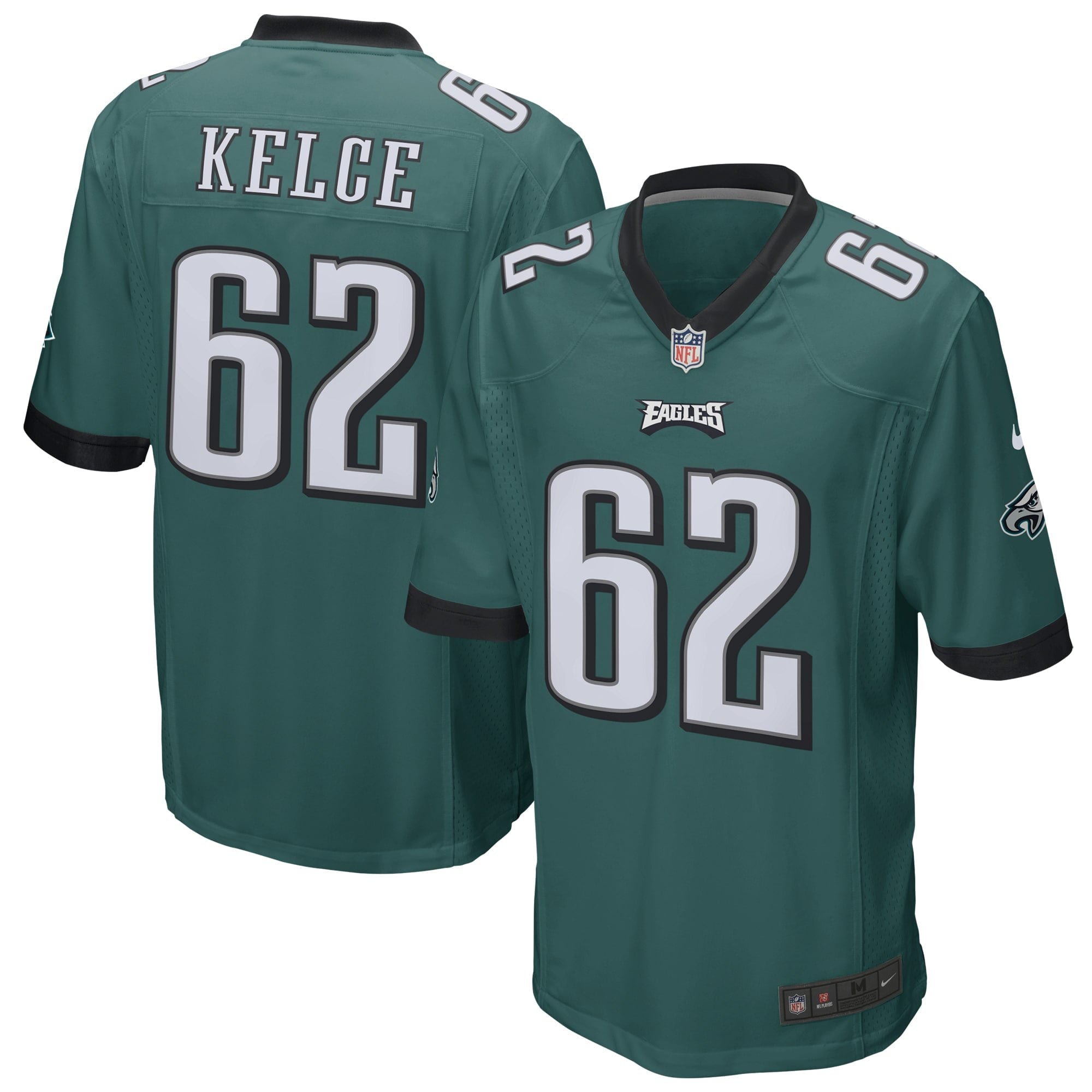 Men's Nike Jason Kelce Midnight Green Philadelphia Eagles Game Jersey - vstockx