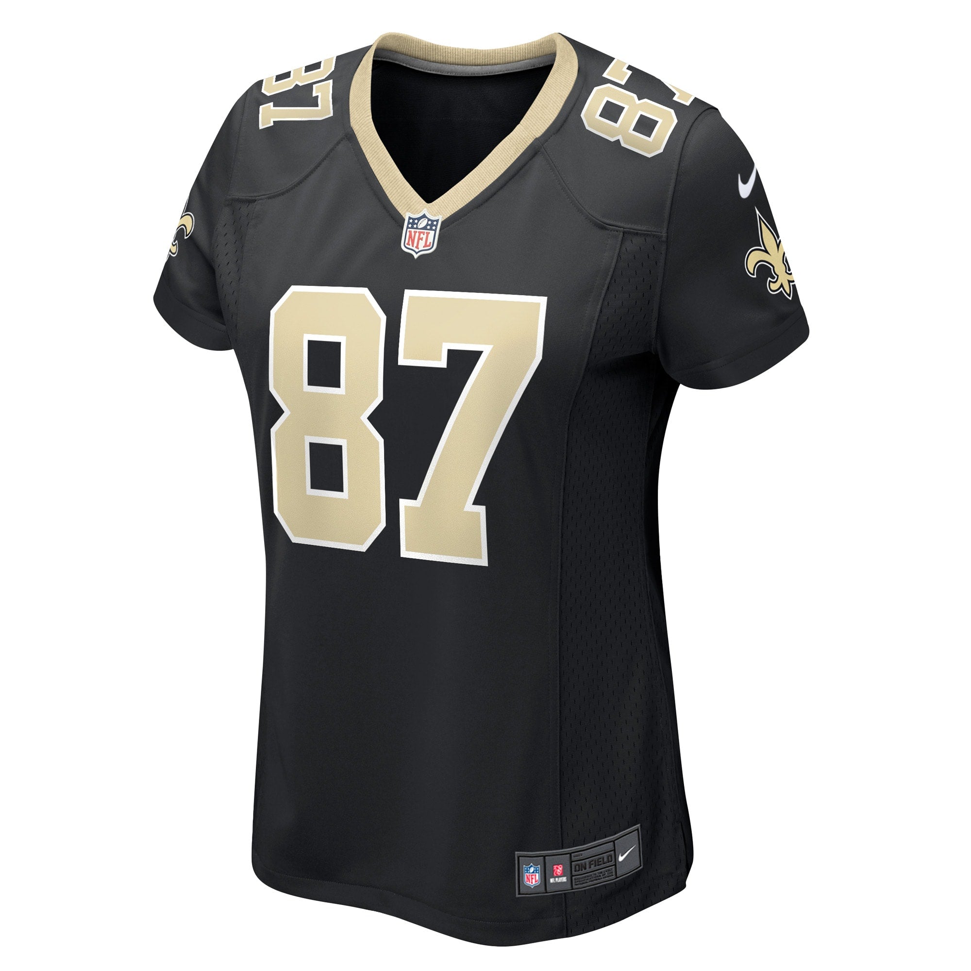 Women's Nike Lucas Krull Black New Orleans Saints Game Player Jersey - vstockx