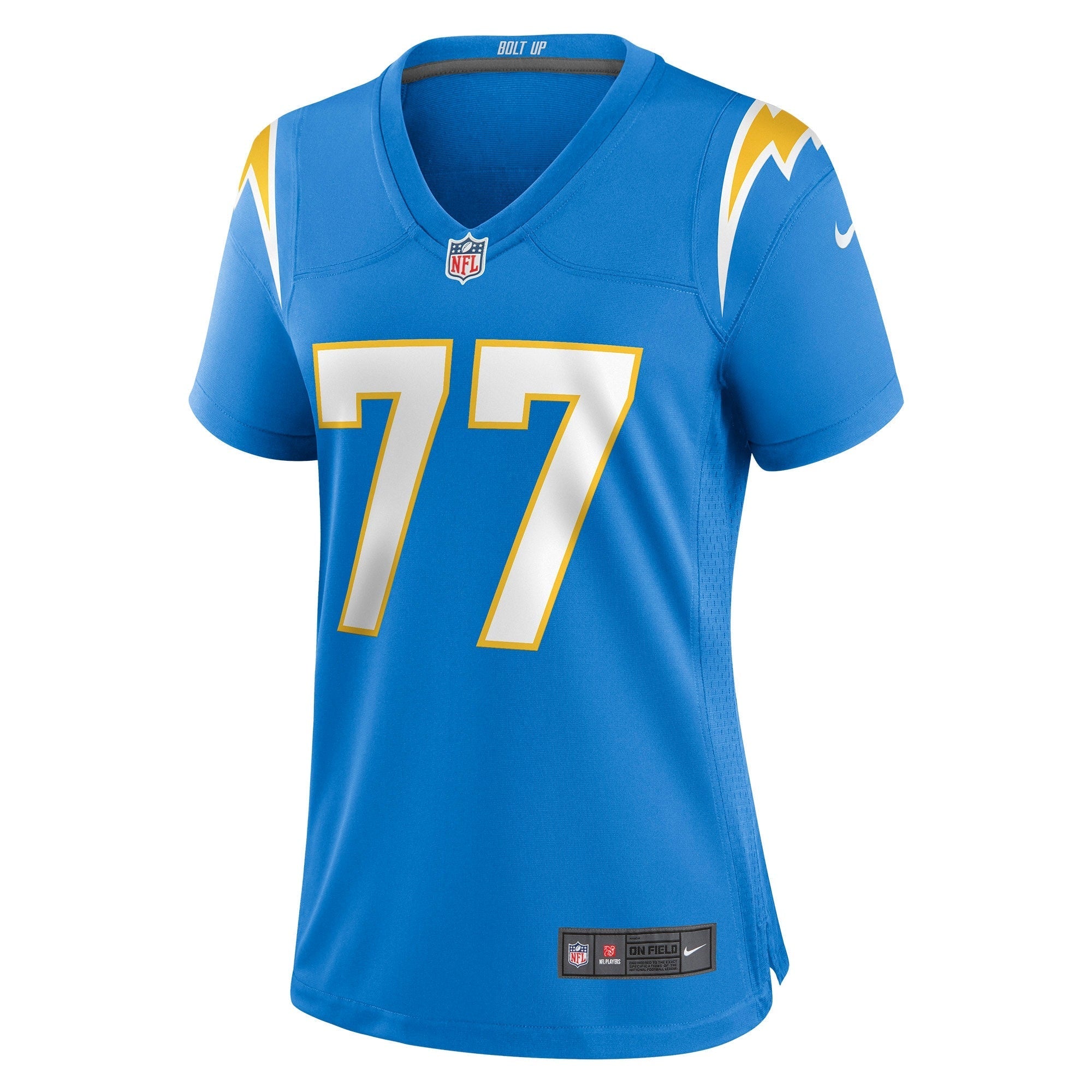 Women's Nike Zion Johnson Powder Blue Los Angeles Chargers Player Game Jersey - vstockx