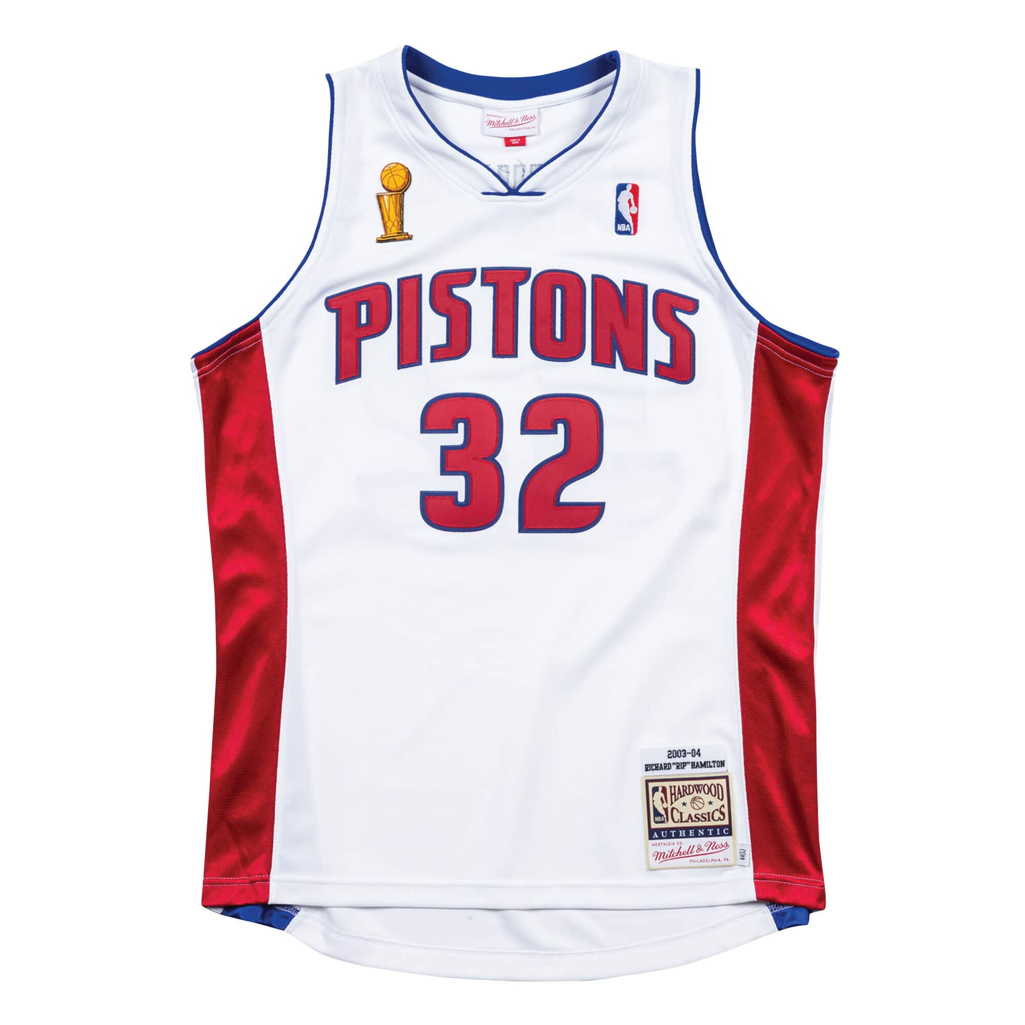 Authentic Jersey Detroit Pistons Home Finals 2003-04 Richard Hamilton - vstockx