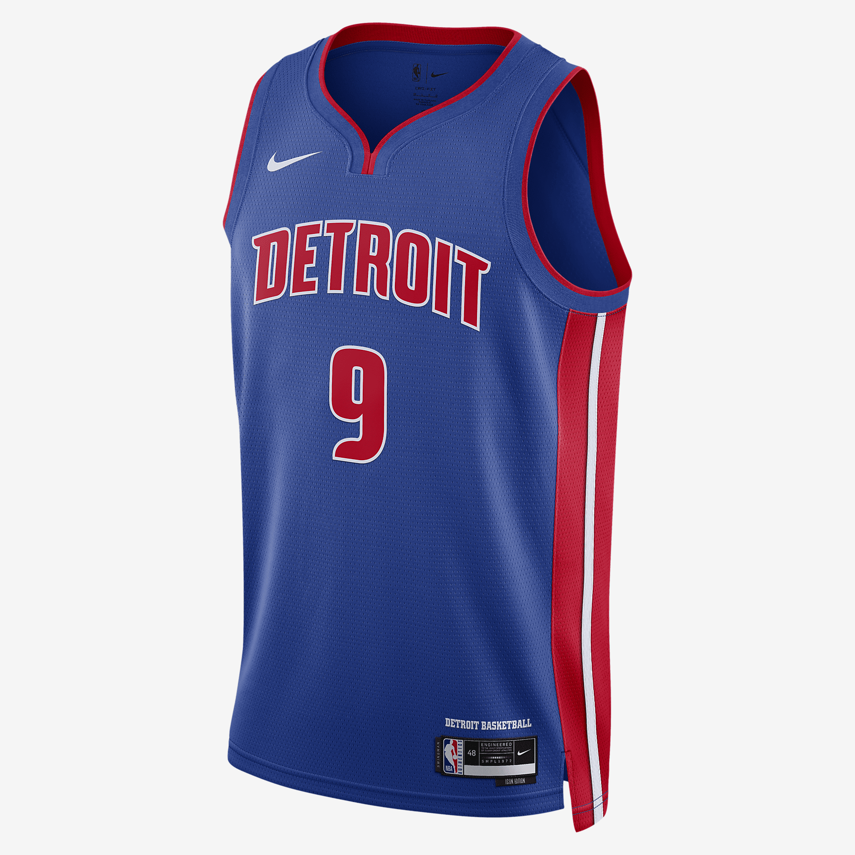 Detroit Pistons Icon Edition 2022/23 Nike Dri-FIT NBA Swingman Jersey - Rush Blue - vstockx
