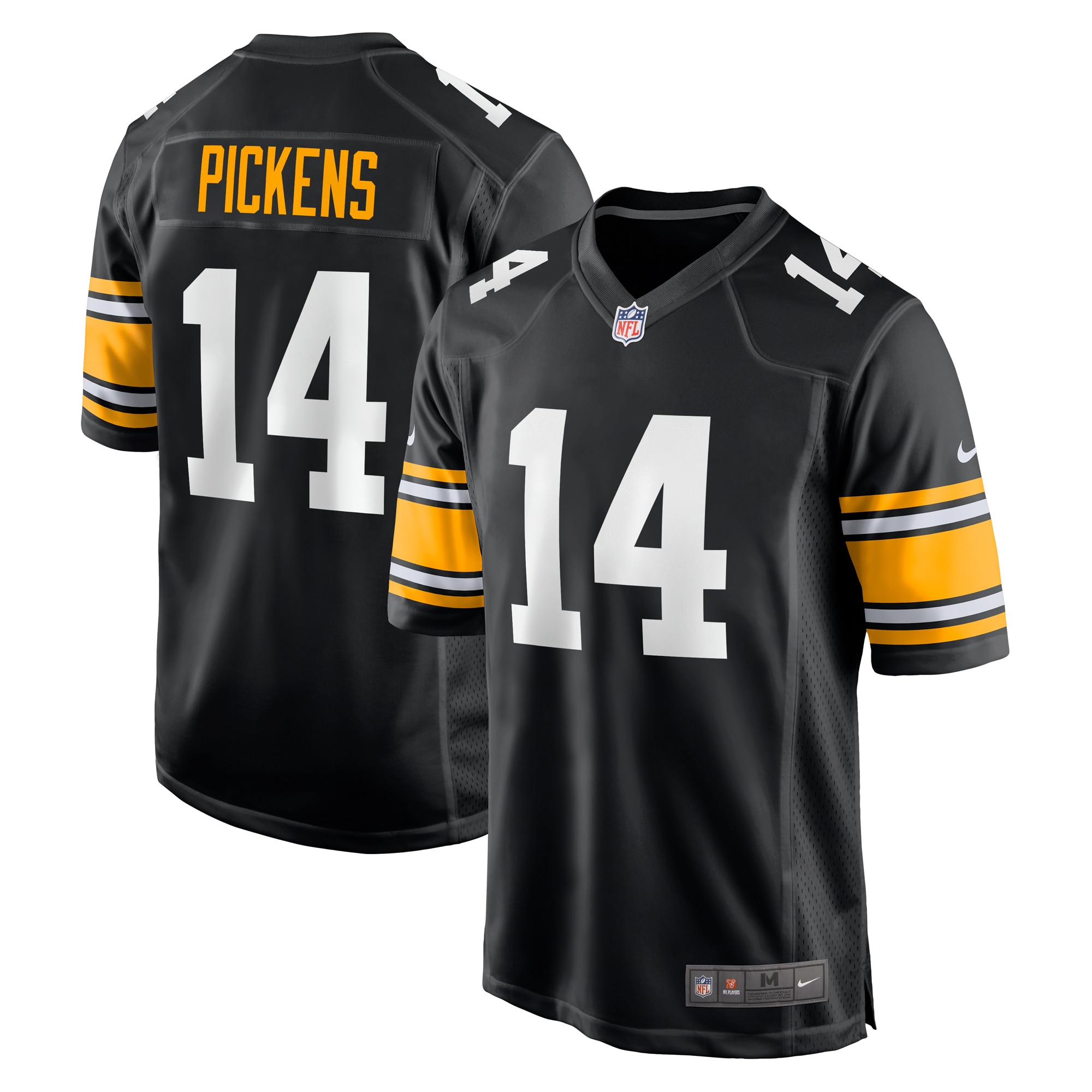 George Pickens Pittsburgh Steelers Nike Alternate Game Player Jersey - Black - vstockx