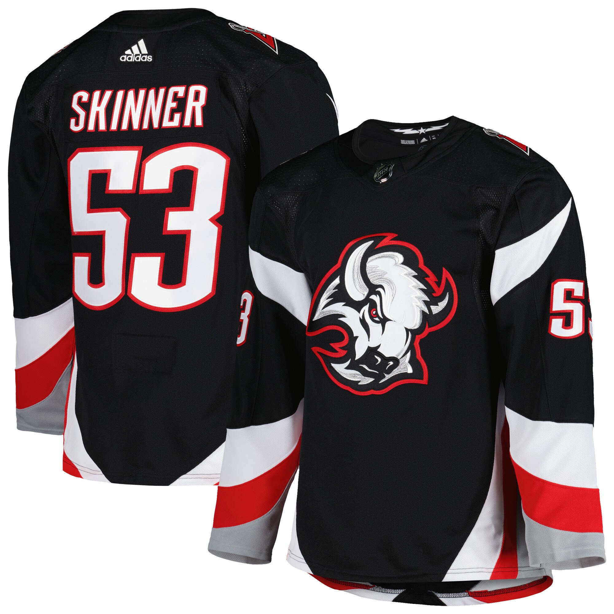Jeff Skinner Buffalo Sabres adidas Alternate Primegreen Authentic Pro Player Jersey - Black - vstockx