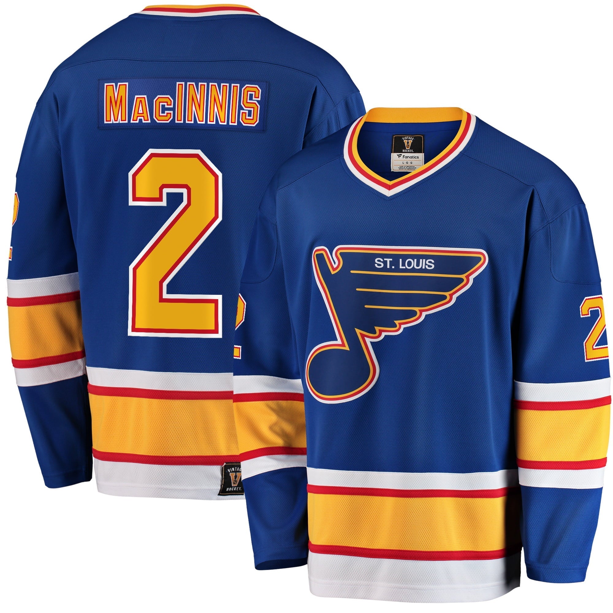 Men's Fanatics Branded Al Macinnis Blue St. Louis Blues Premier Breakaway Retired Player Jersey - vstockx