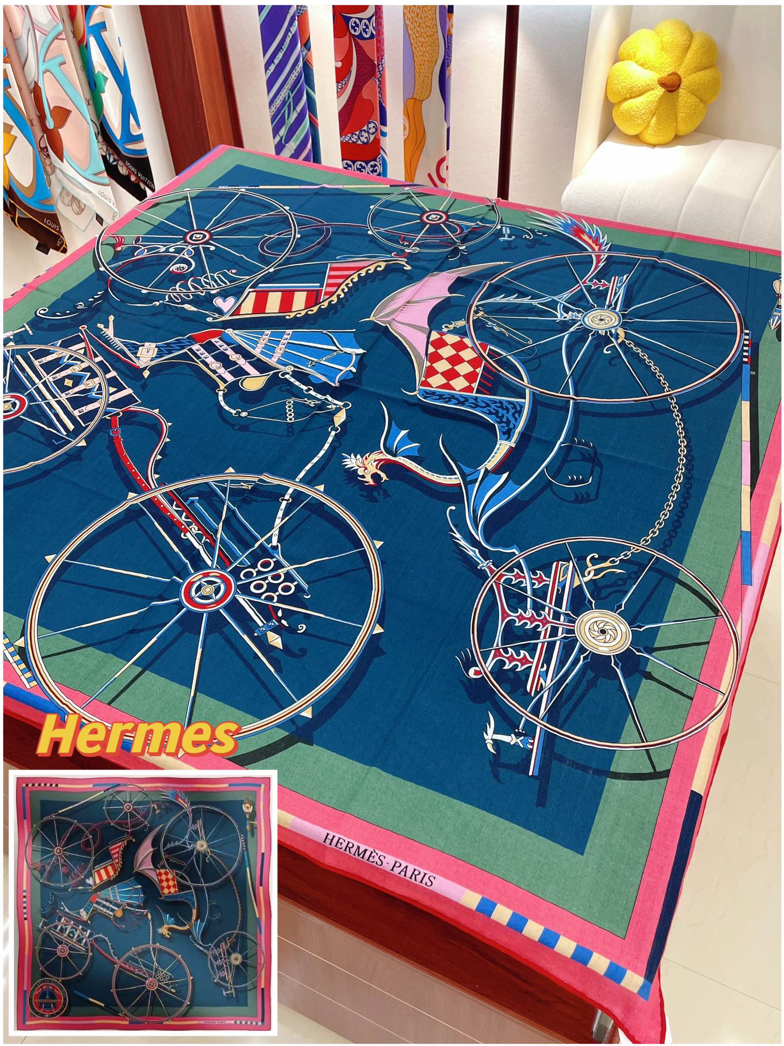 Streetwear Scarf Hermes 328798 SIZE:140cm*140cm - vstockx