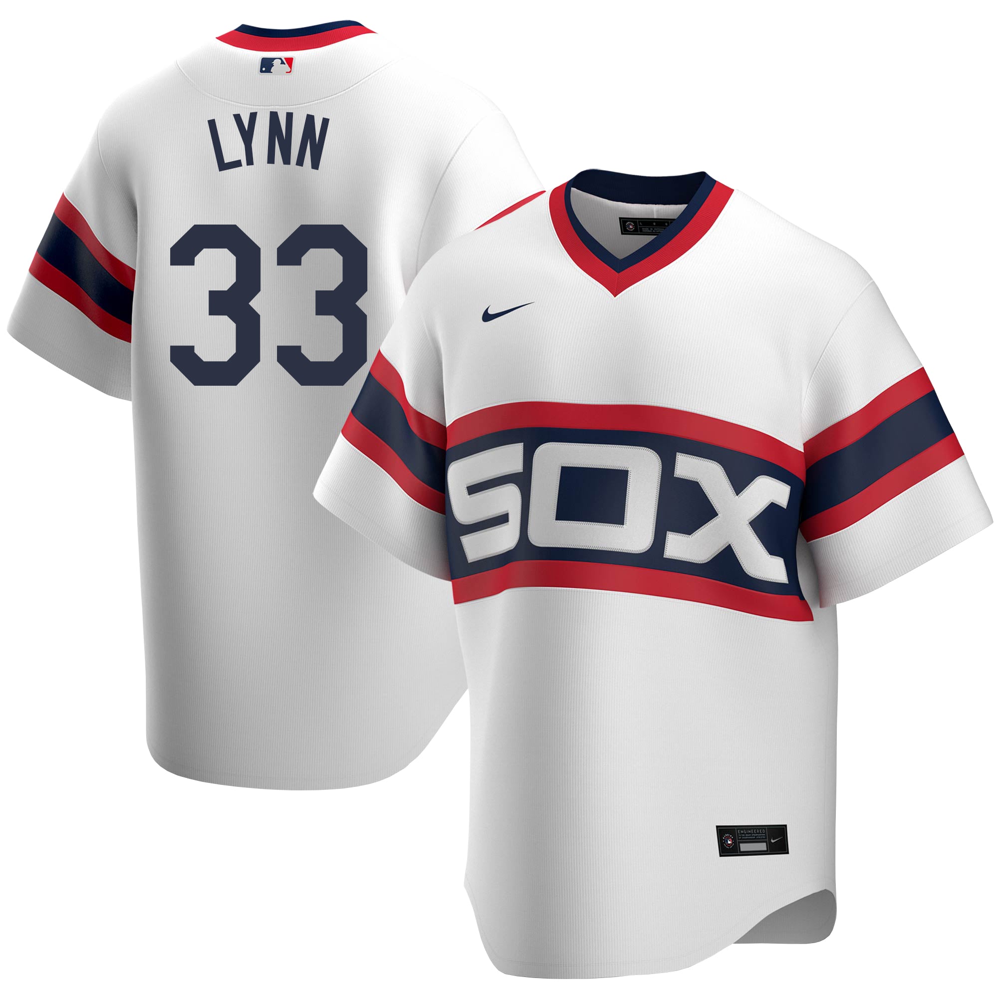 Lance Lynn Chicago White Sox Nike Home White Cooperstown Replica Jersey - vstockx