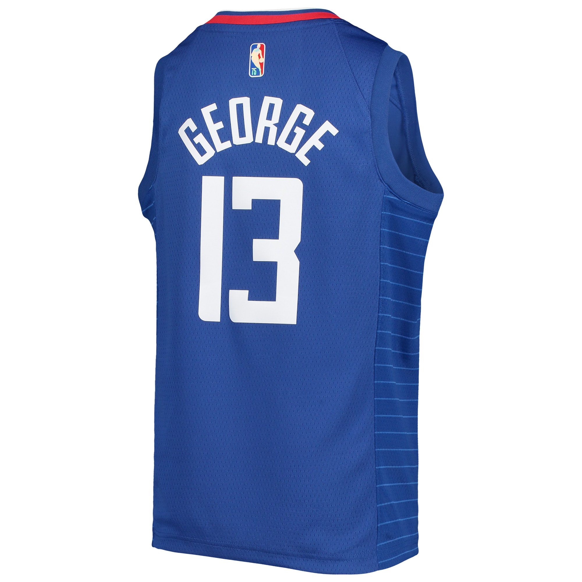 Paul George LA Clippers Nike Youth 2021/22 Diamond Swingman Jersey - Icon Edition - Royal - vstockx