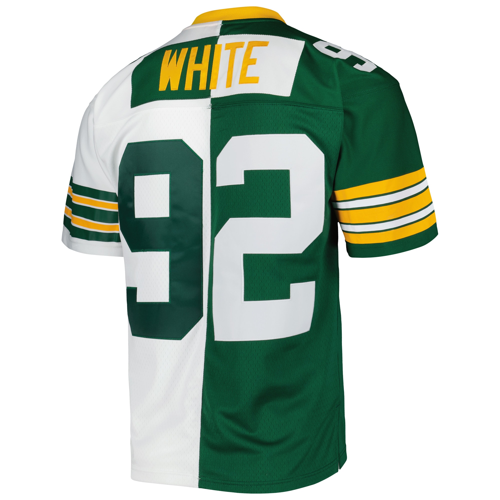 Reggie White Green Bay Packers Mitchell & Ness 1996 Split Legacy Replica Jersey - Green/White - vstockx