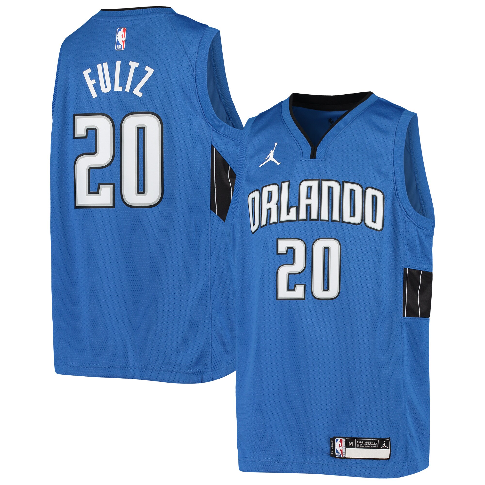 Markelle Fultz Orlando Magic Jordans Brand Youth 2020/21 Swingman Jersey - Statement Edition - Blue - vstockx