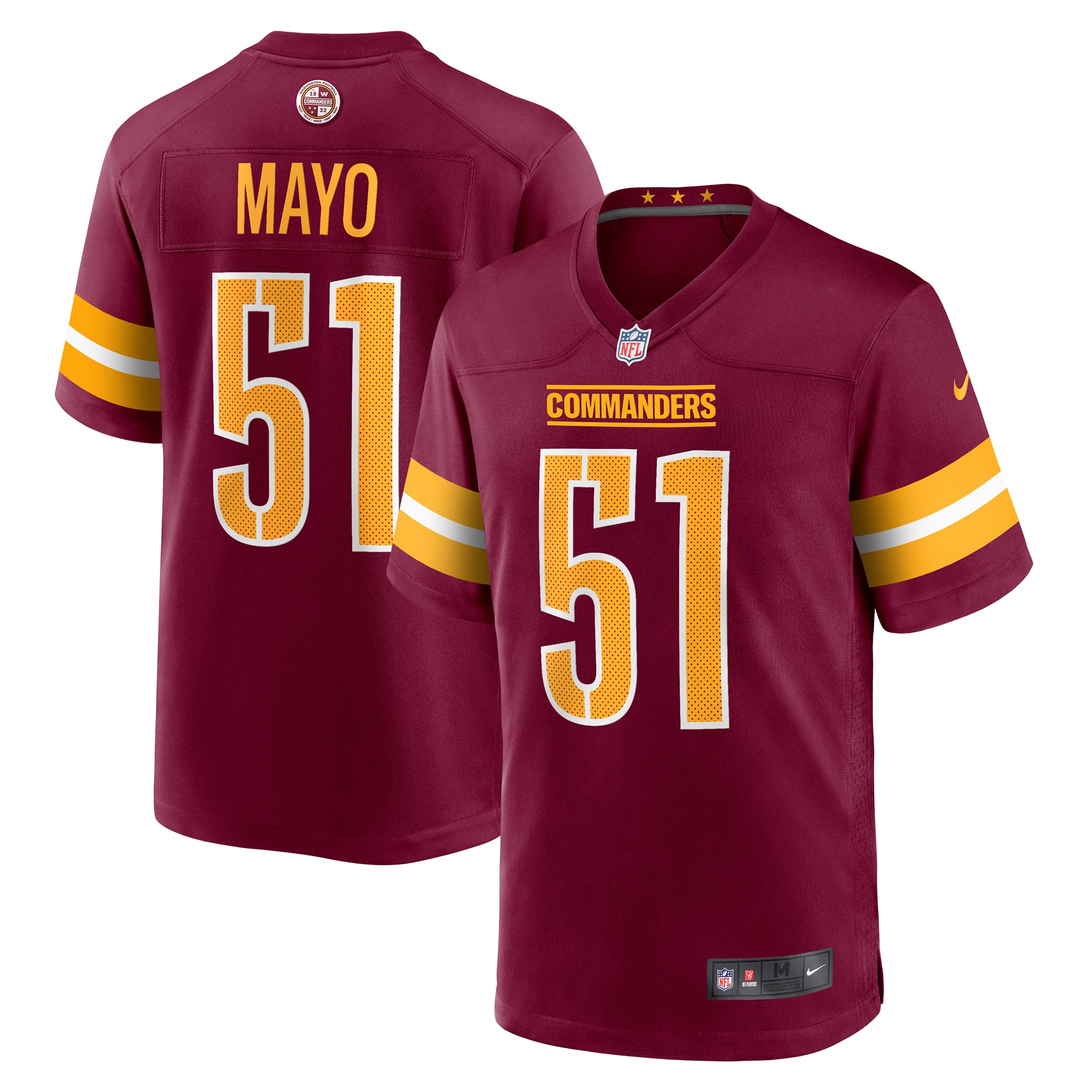 David Mayo Washington Commanders Nike Game Player Jersey - Burgundy - vstockx