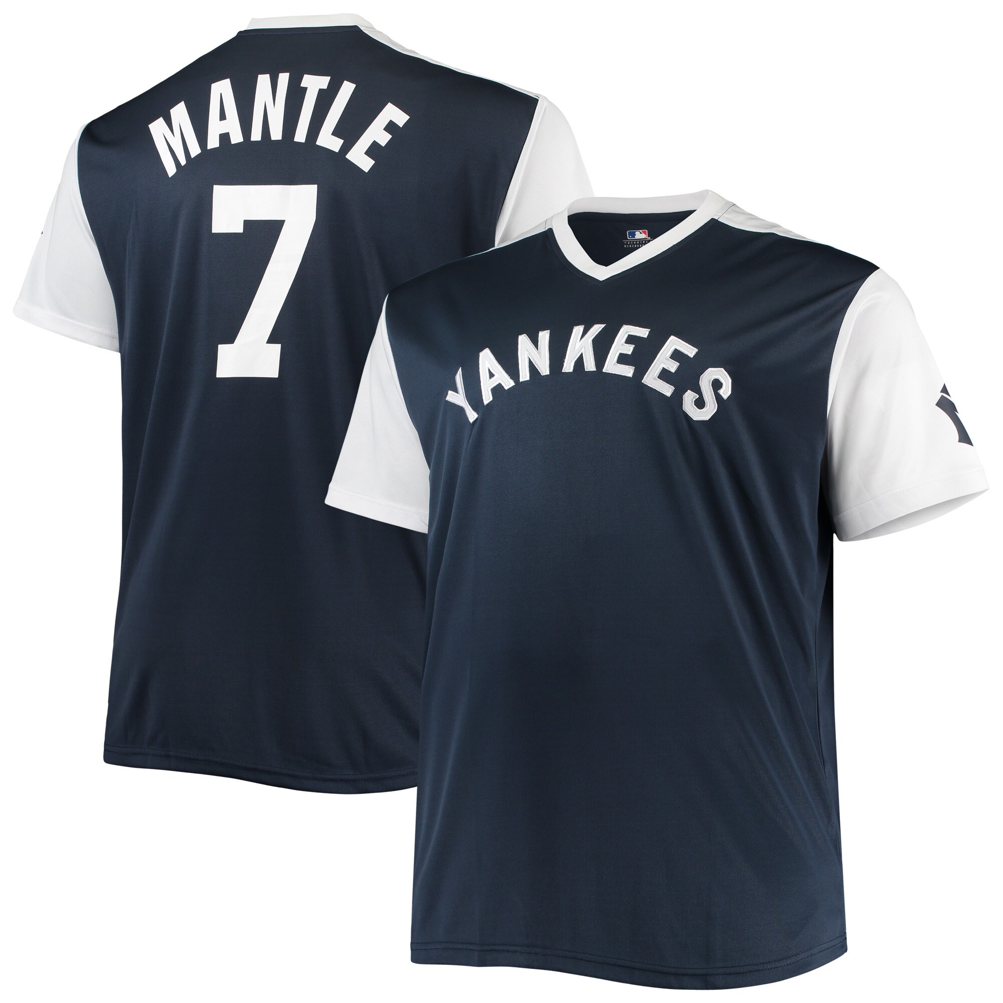 Mickey Mantle New York Yankees Cooperstown Collection Replica Player Jersey - Navy/White - vstockx