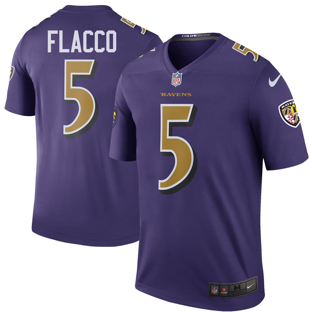 Men's Baltimore Ravens Joe Flacco Legend Jersey - Purple - vstockx