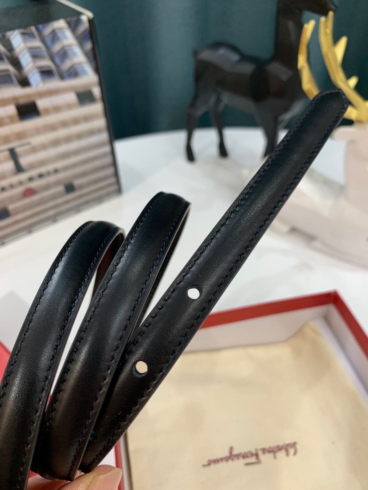 Streetwear Belt Ferragamo 319165 size:3.5cm - vstockx