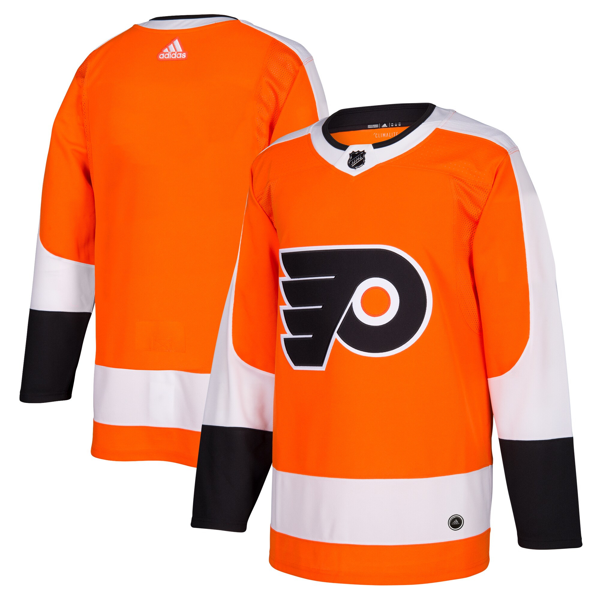 Philadelphia Flyers adidas Home Authentic Blank Jersey - Orange - vstockx