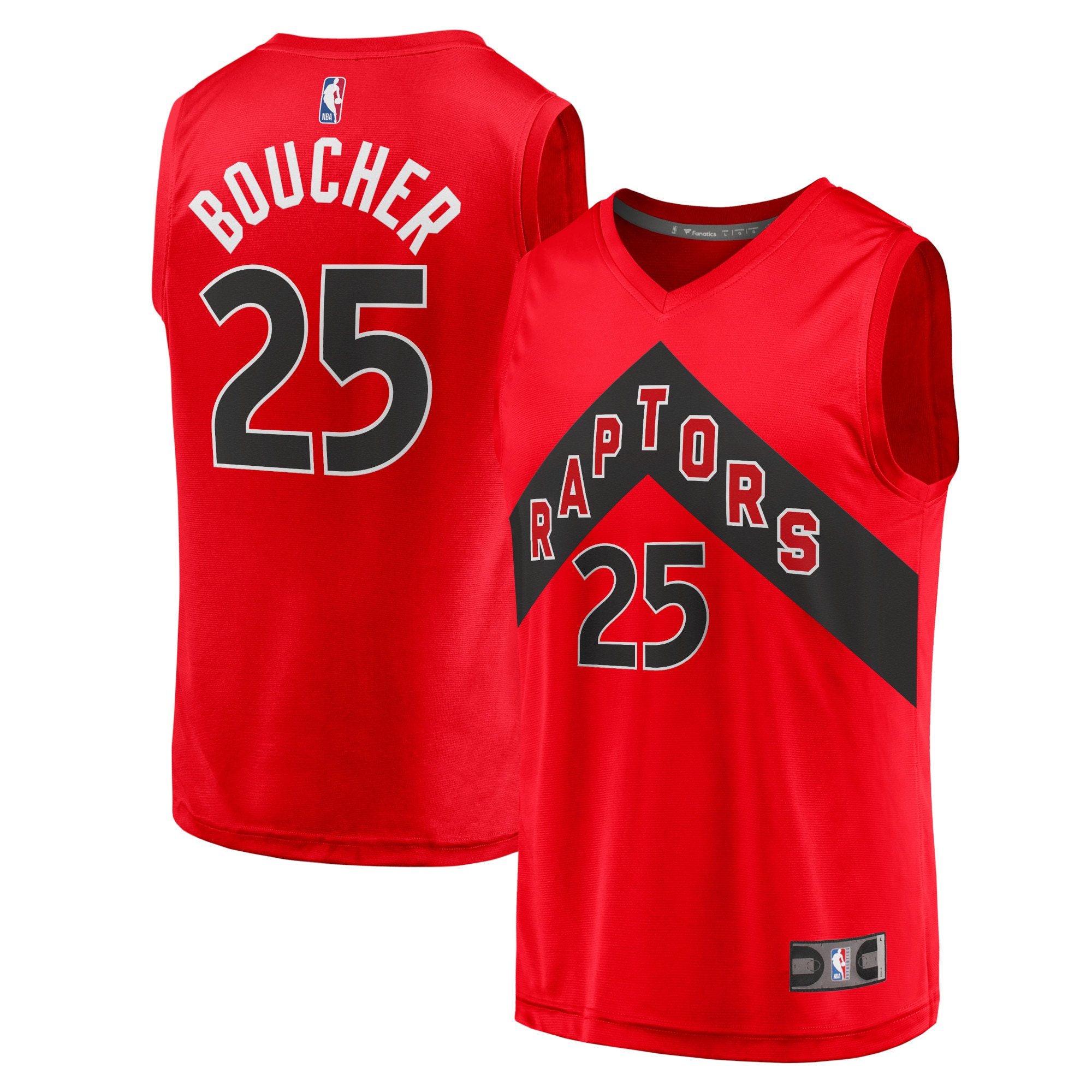 Chris Boucher Toronto Raptors Fanatics Branded 2021/22 Fast Break Replica Jersey - Icon Edition - Red - vstockx