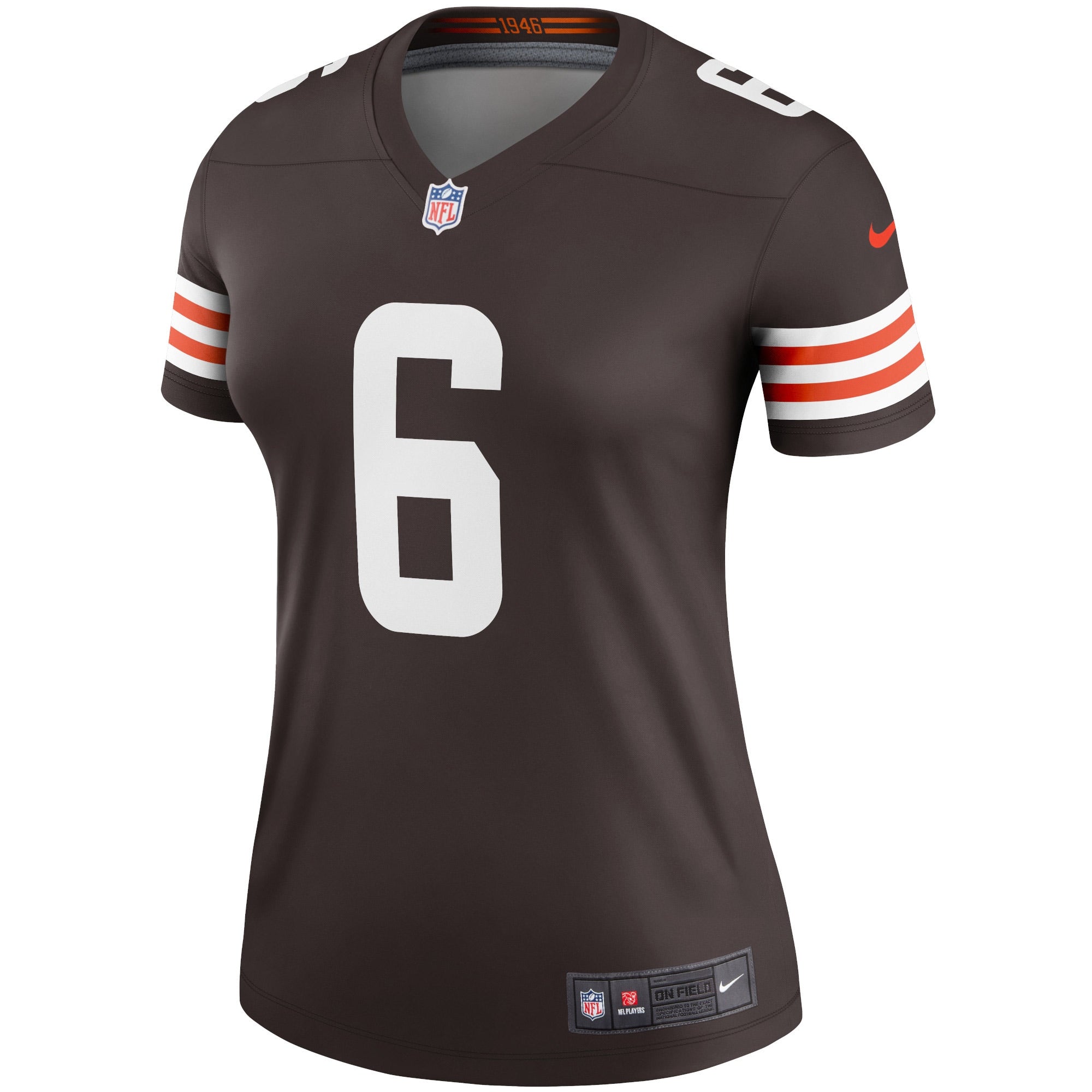 Women's Nike Baker Mayfield Brown Cleveland Browns Legend Player Jersey - vstockx