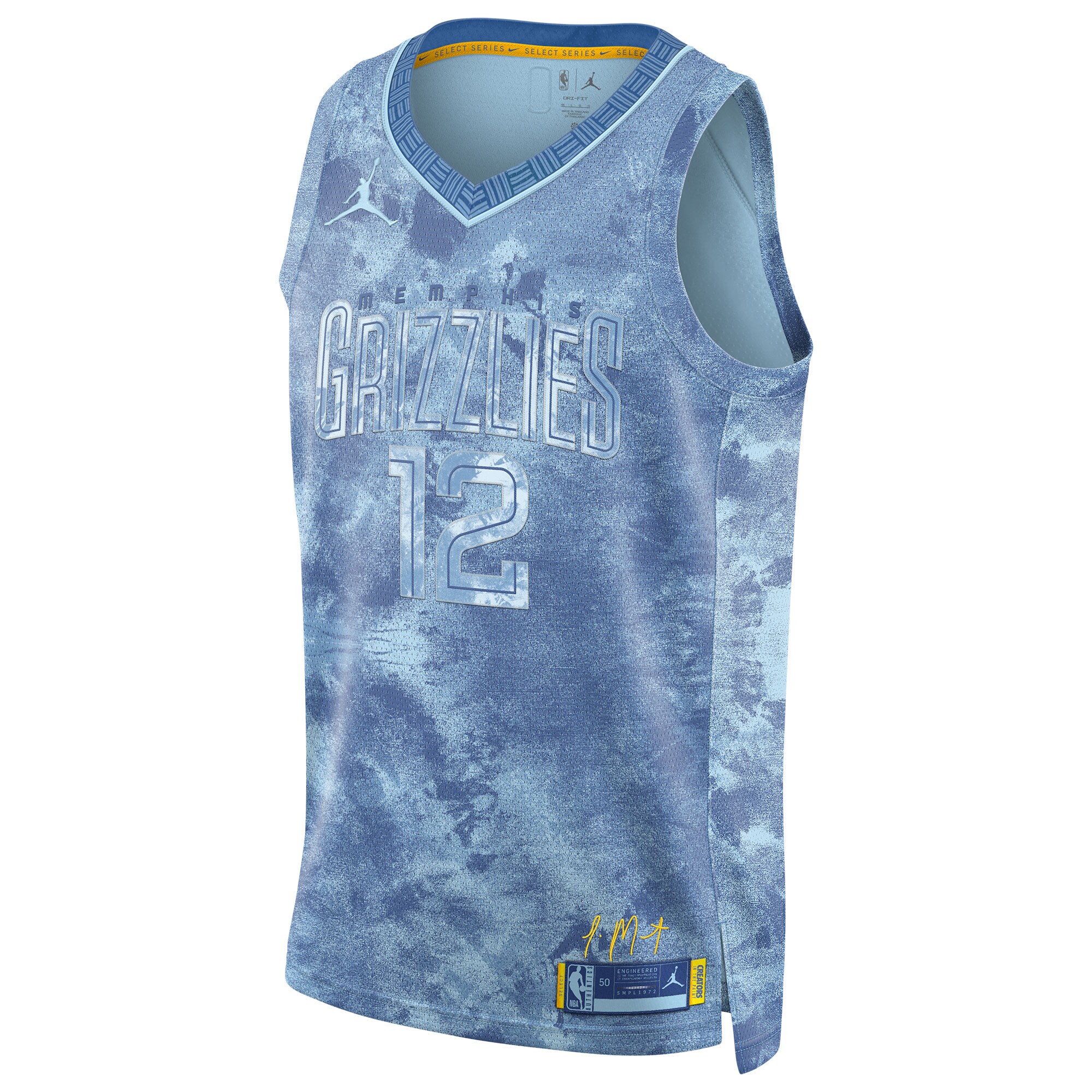 Ja Morant Memphis Grizzlies Nike Unisex Select Series Swingman Jersey - Light Blue - vstockx