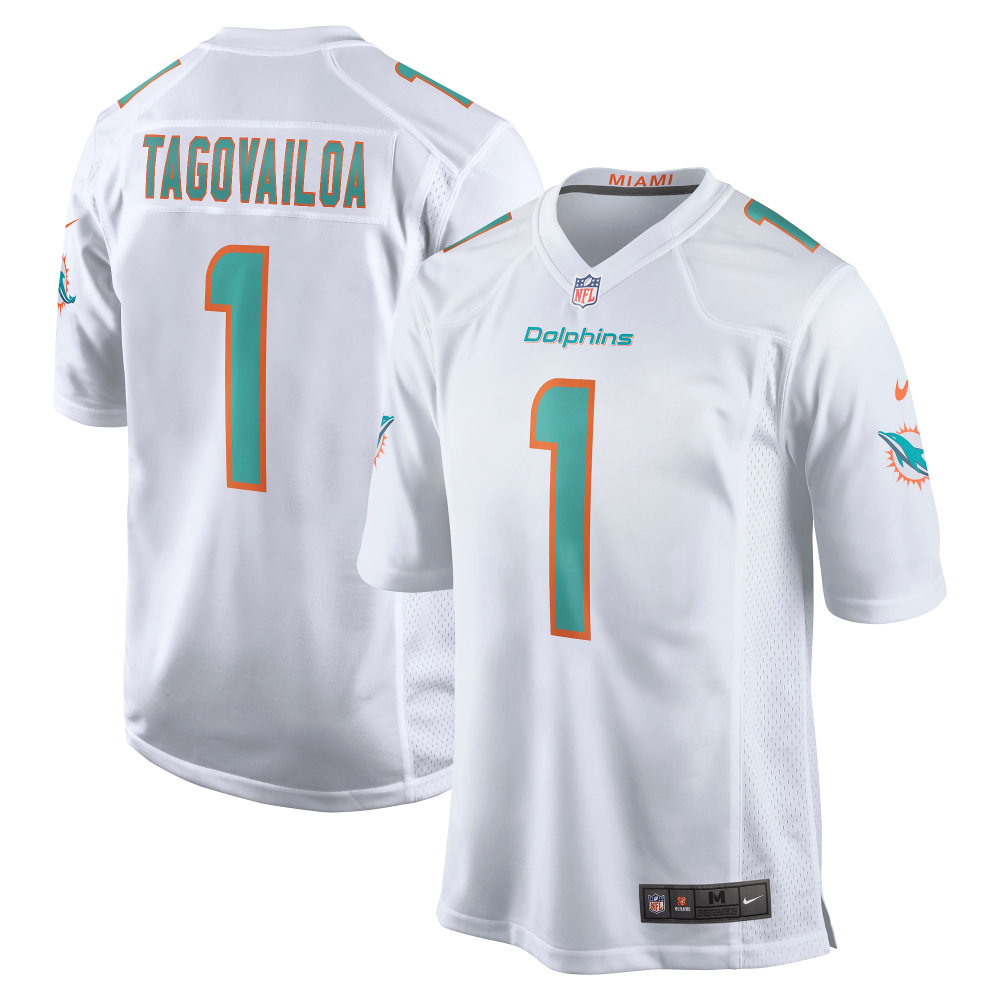 Tua Tagovailoa Miami Dolphins Nike Game Jersey - White - vstockx