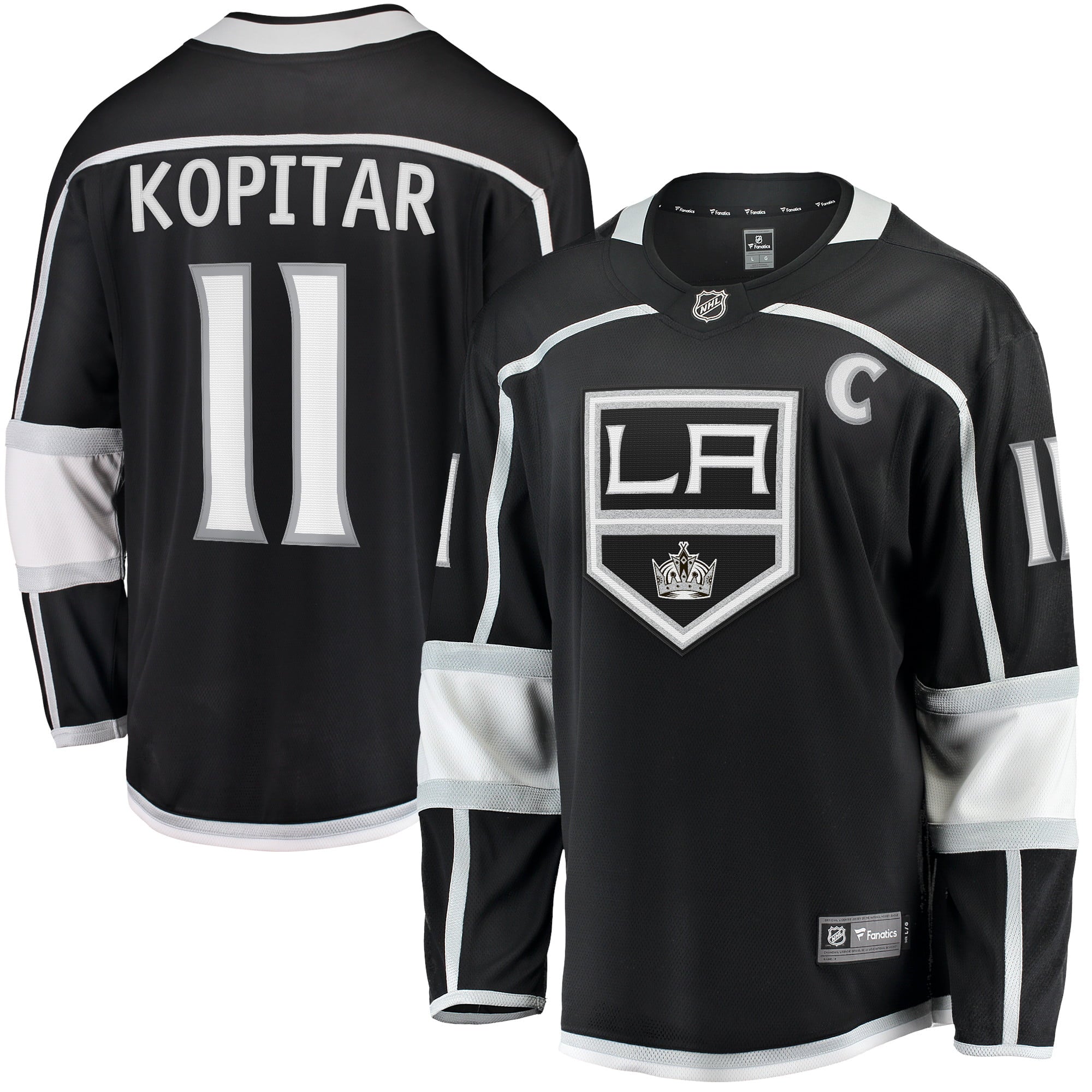 Men's Fanatics Branded Anze Kopitar Black Los Angeles Kings Home Premier Breakaway Player Jersey - vstockx
