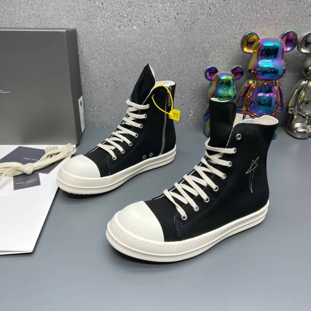 Rick Owens DRKSHDW Luxor High Black Pearl - vstockx