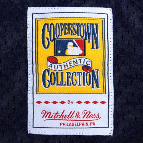 Bernie Williams New York Yankees Mitchell & Ness Cooperstown Mesh Batting Practice Jersey - Navy - vstockx