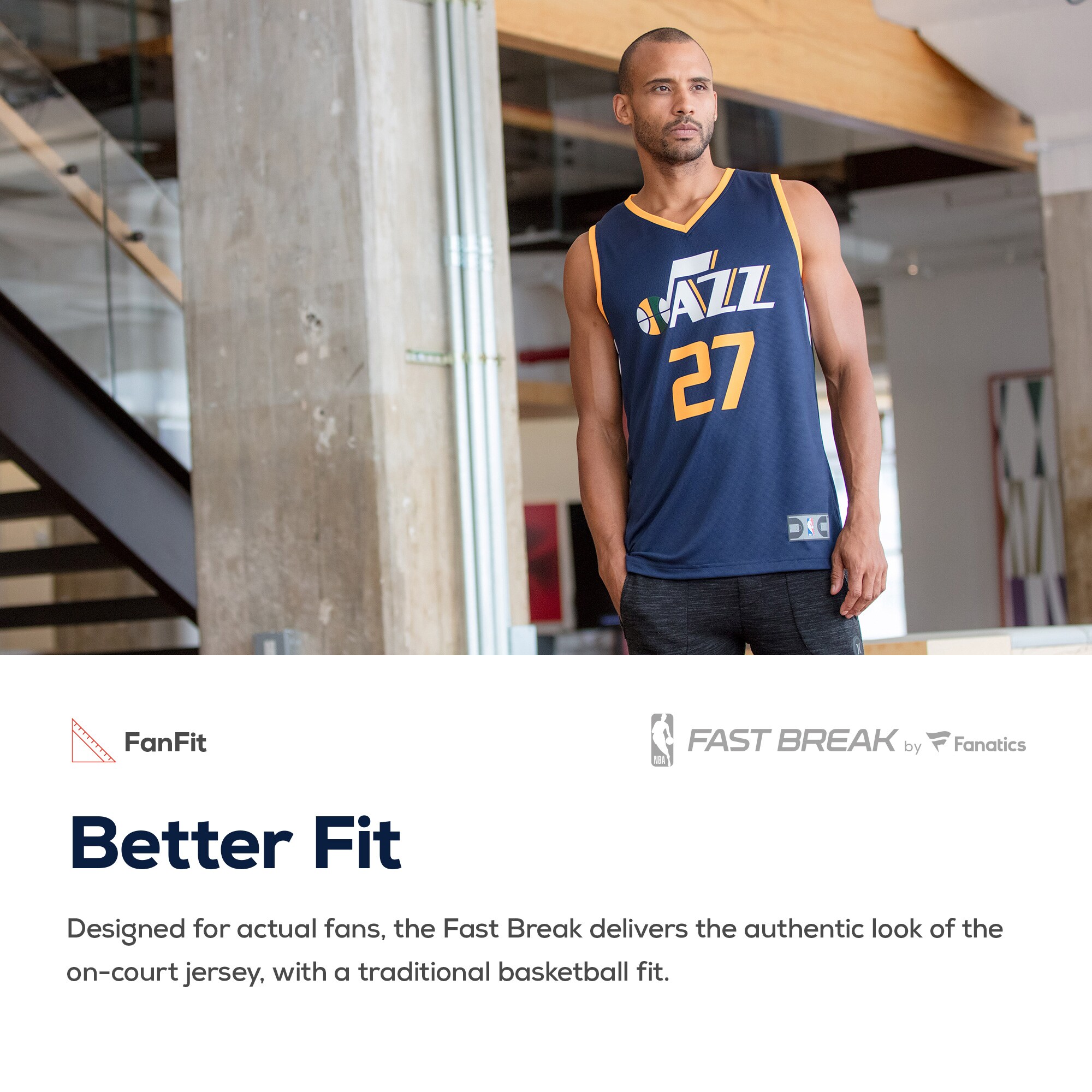 Donovan Mitchell Utah Jazz Fanatics Branded Fast Break Replica Jersey Gold - Statement Edition - vstockx