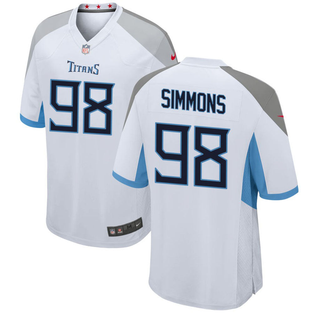 Youth Tennessee Titans Jeffery Simmons Game Jersey - White - vstockx
