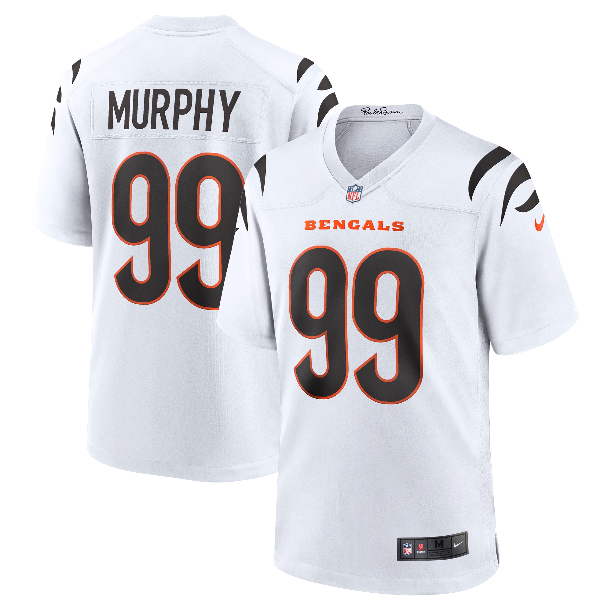 Myles Murphy Cincinnati Bengals Nike Team Game Jersey - White - vstockx