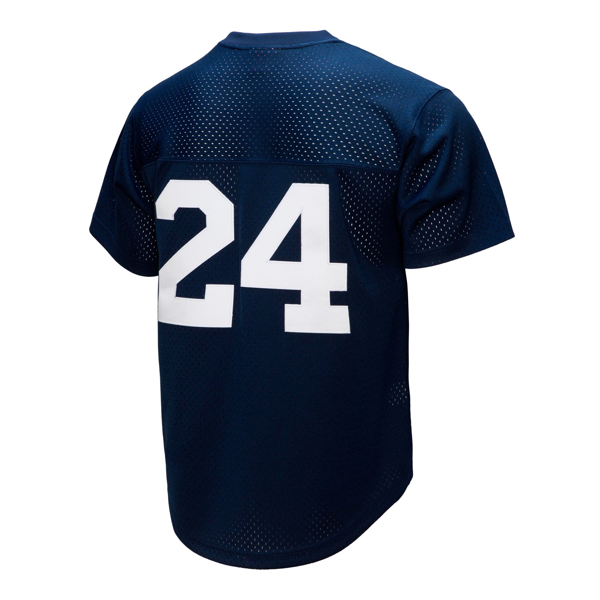 Rickey Henderson New York Yankees Mitchell & Ness Cooperstown Collection Mesh Batting Practice Button-Up Jersey - Navy - vstockx
