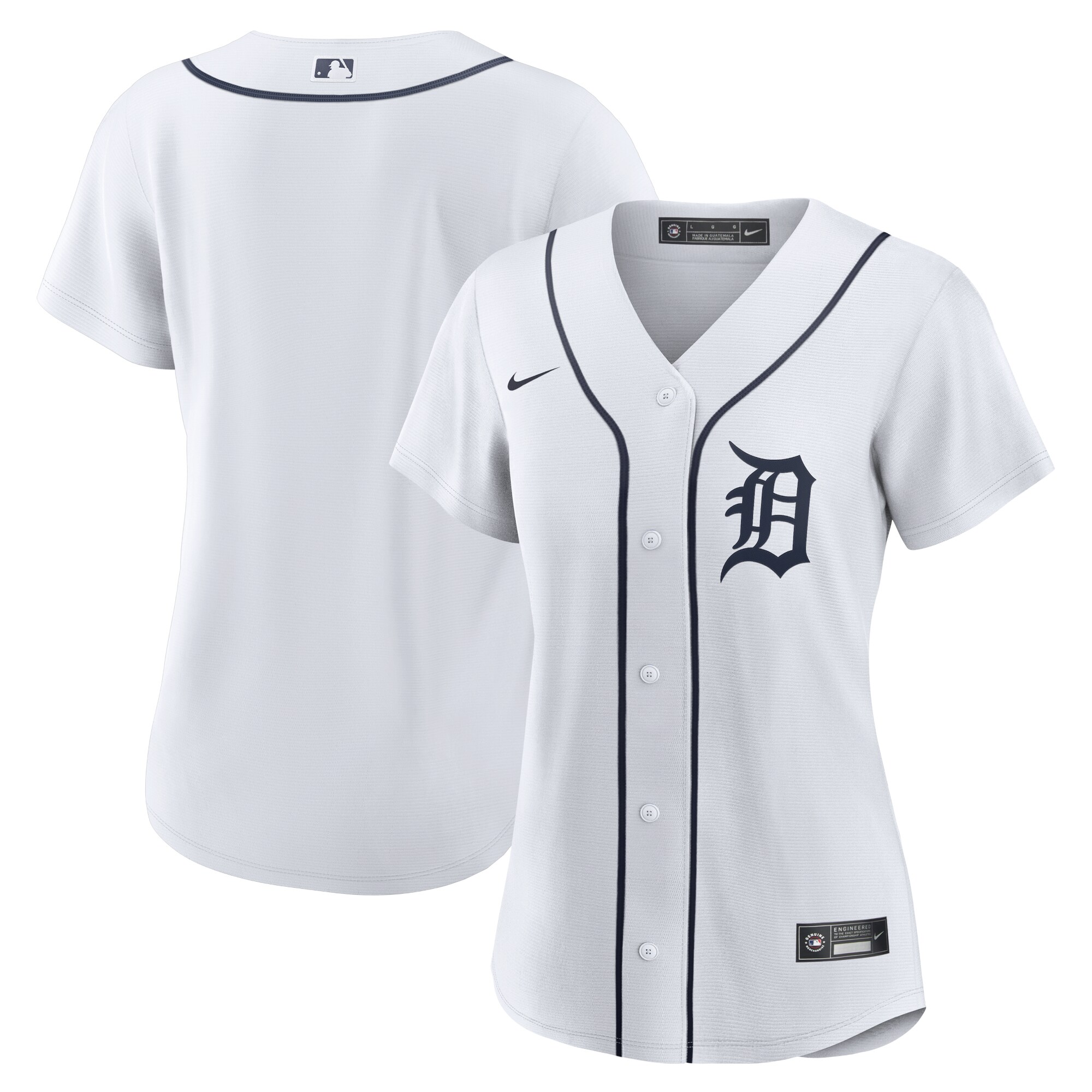 Detroit Tigers Nike Women's Home Replica Team Jersey - White - vstockx