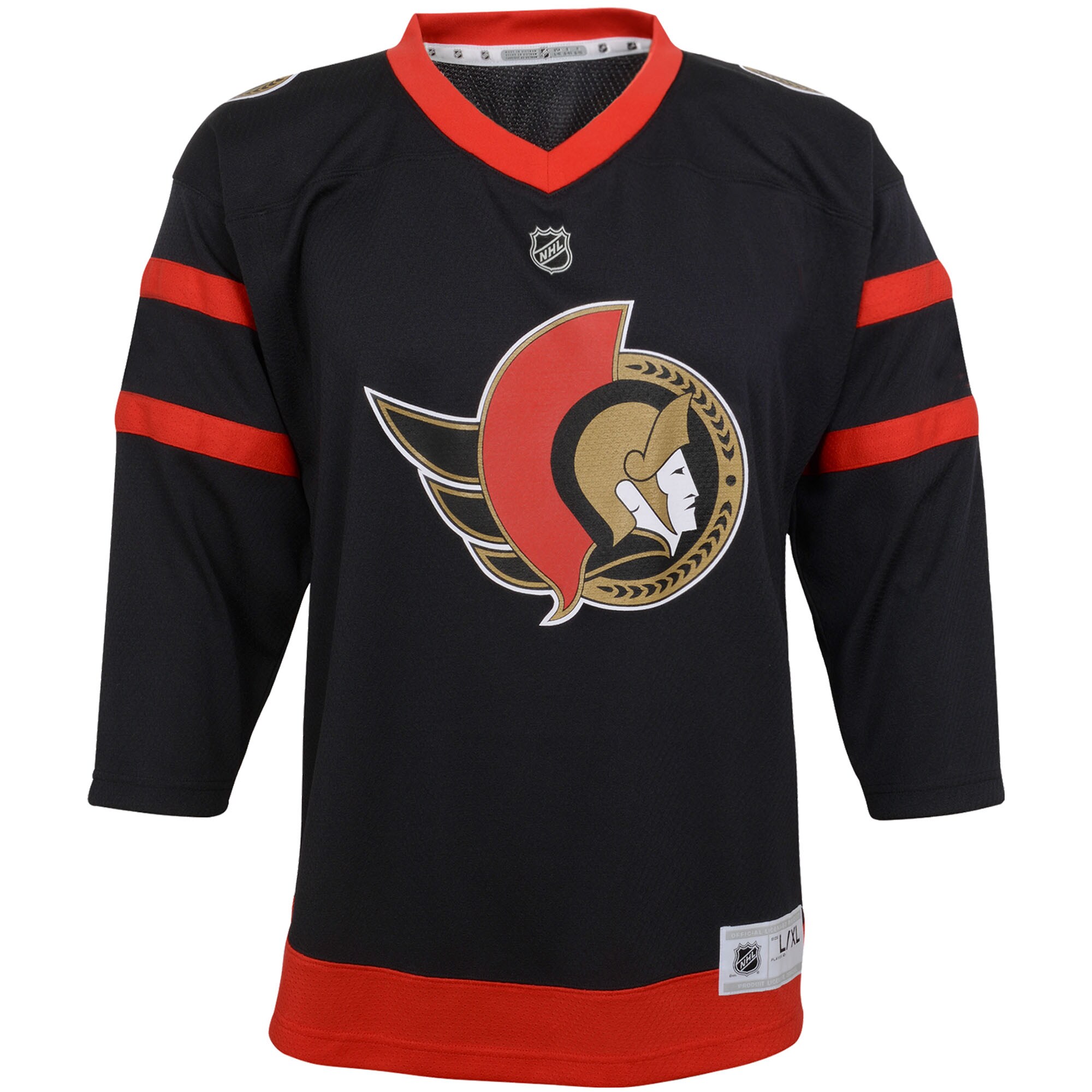 Ottawa Senators Youth Home Replica Custom Jersey - Black - vstockx