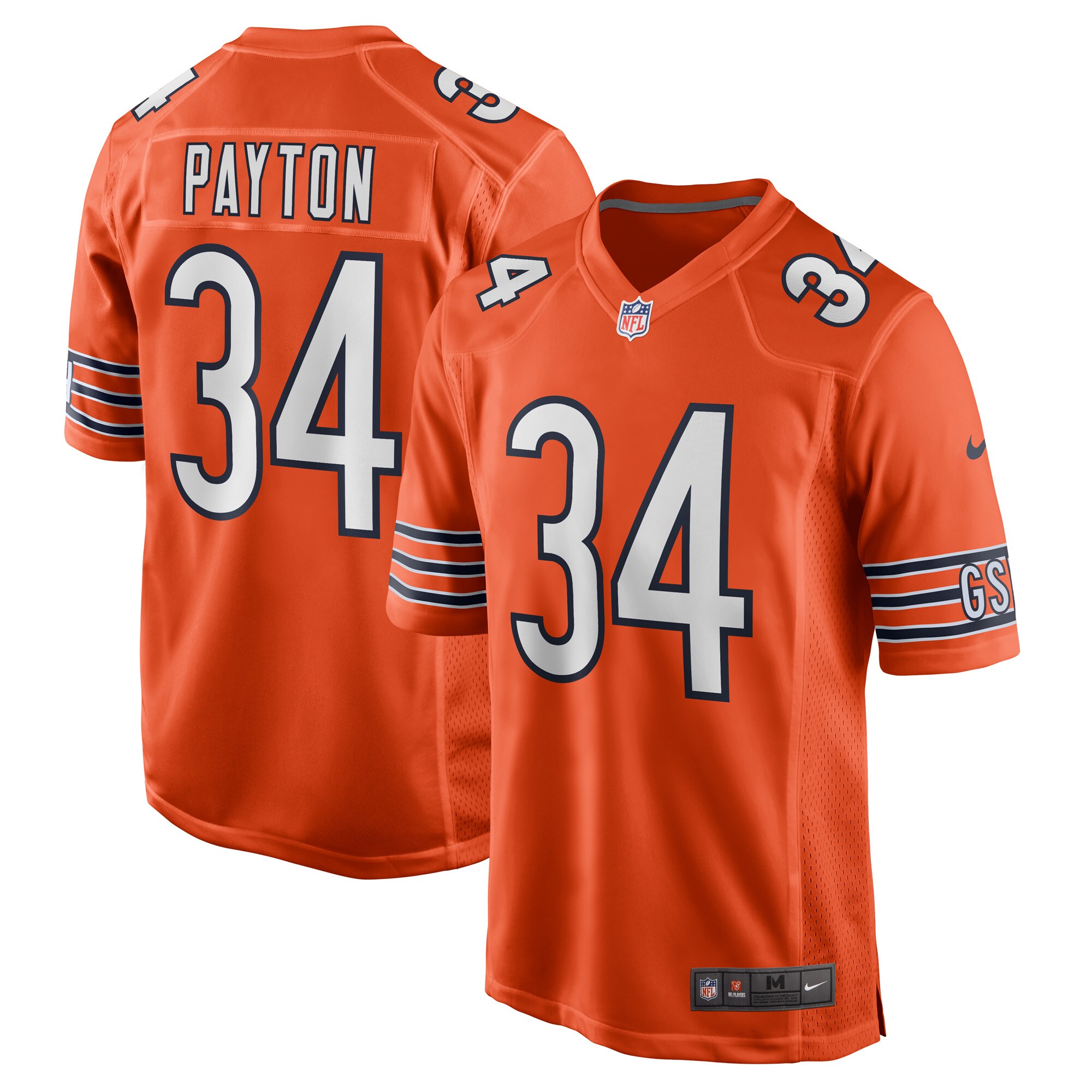 Walter Payton Chicago Bears Nike Retired Player Jersey - Orange - vstockx