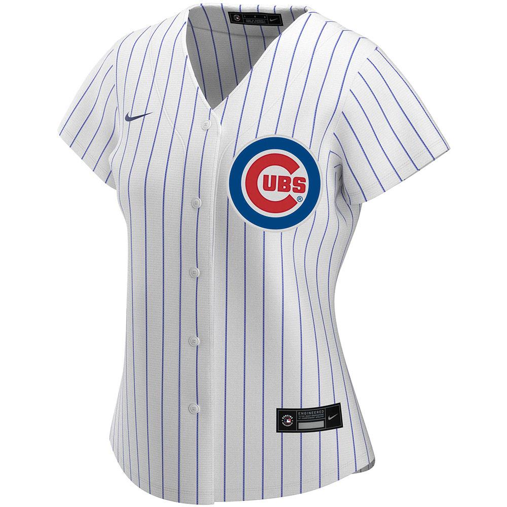 Womens Chicago Cubs Javy Baez Cool Base Replica Jersey White - vstockx