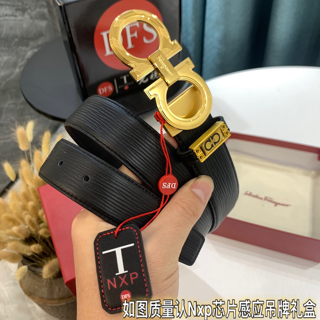 Streetwear Belt Ferragamo 319420 size:3.5cm - vstockx