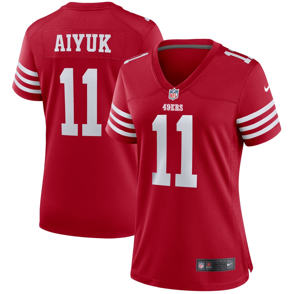 Brandon Aiyuk San Francisco 49ers Nike Women's Player Jersey - Scarlet - vstockx