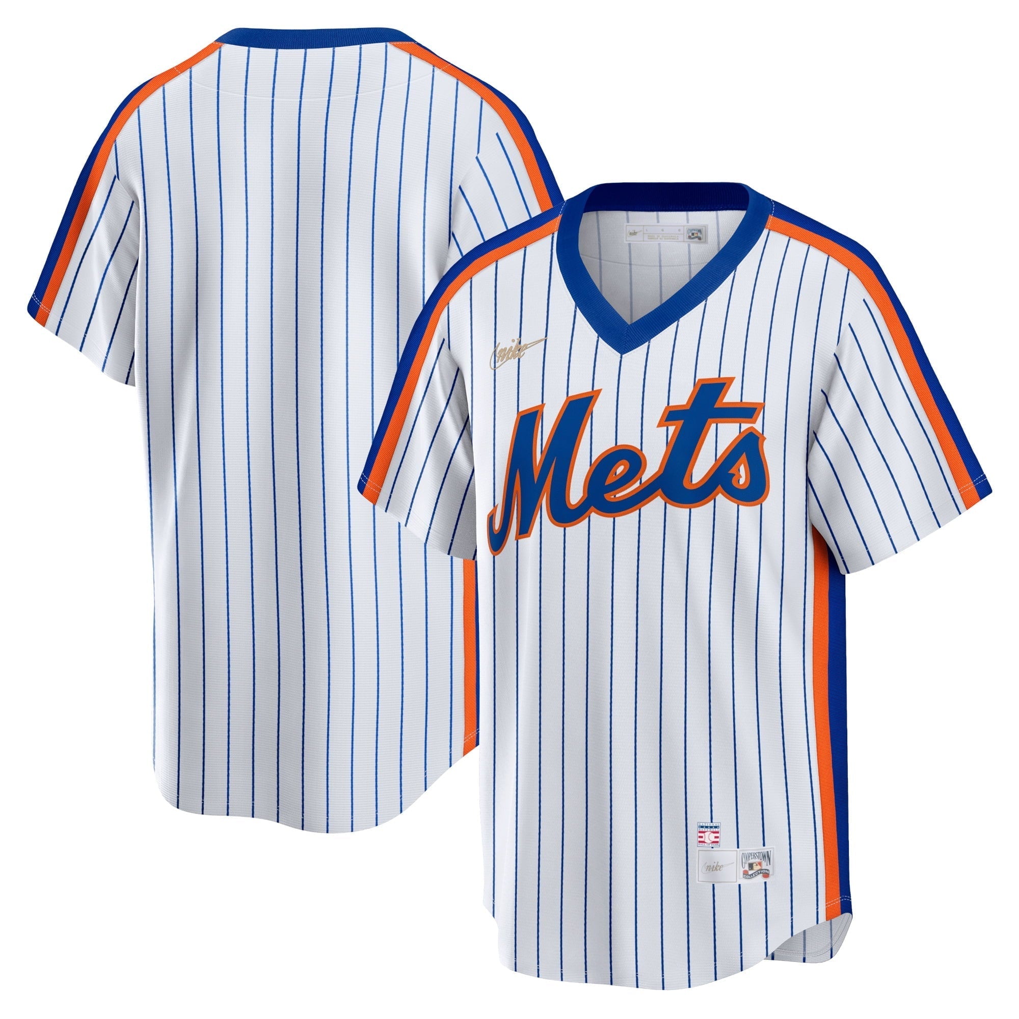Men's Nike White New York Mets Home Cooperstown Collection Team Jersey - vstockx