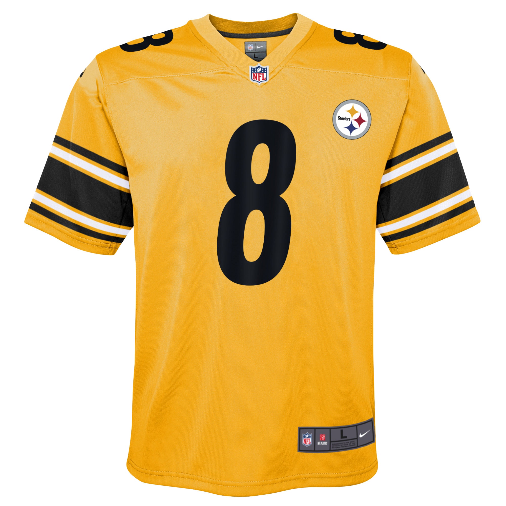 Kenny Pickett Pittsburgh Steelers Nike Youth Inverted Game Jersey - Gold - vstockx
