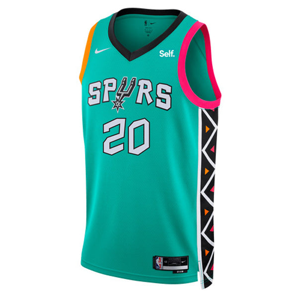 Men's San Antonio Spurs Manu Ginobili City Edition Jersey - Green - vstockx