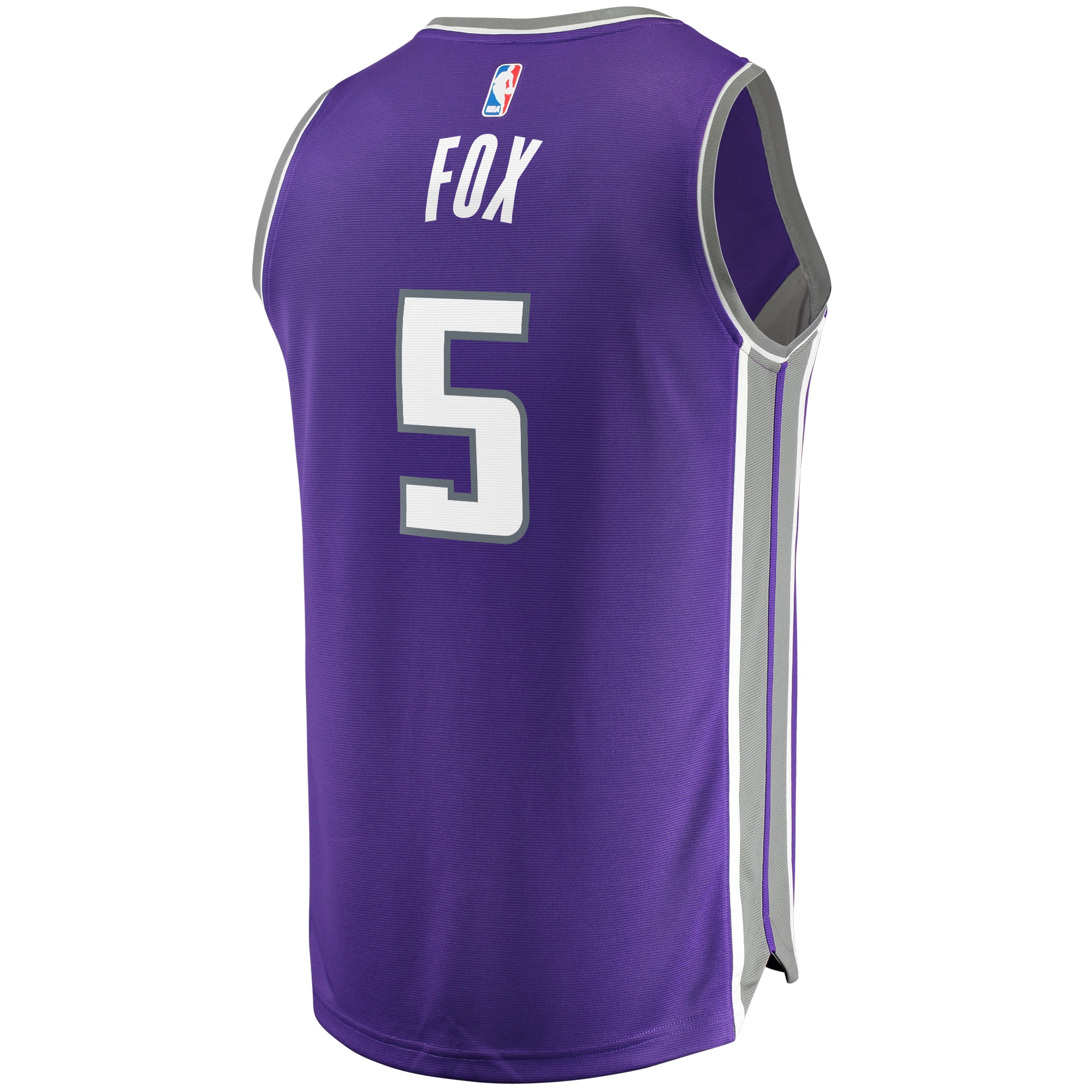 De'Aaron Fox Sacramento Kings Fanatics Branded Fast Break Player Replica Jersey - Icon Edition - Purple - vstockx