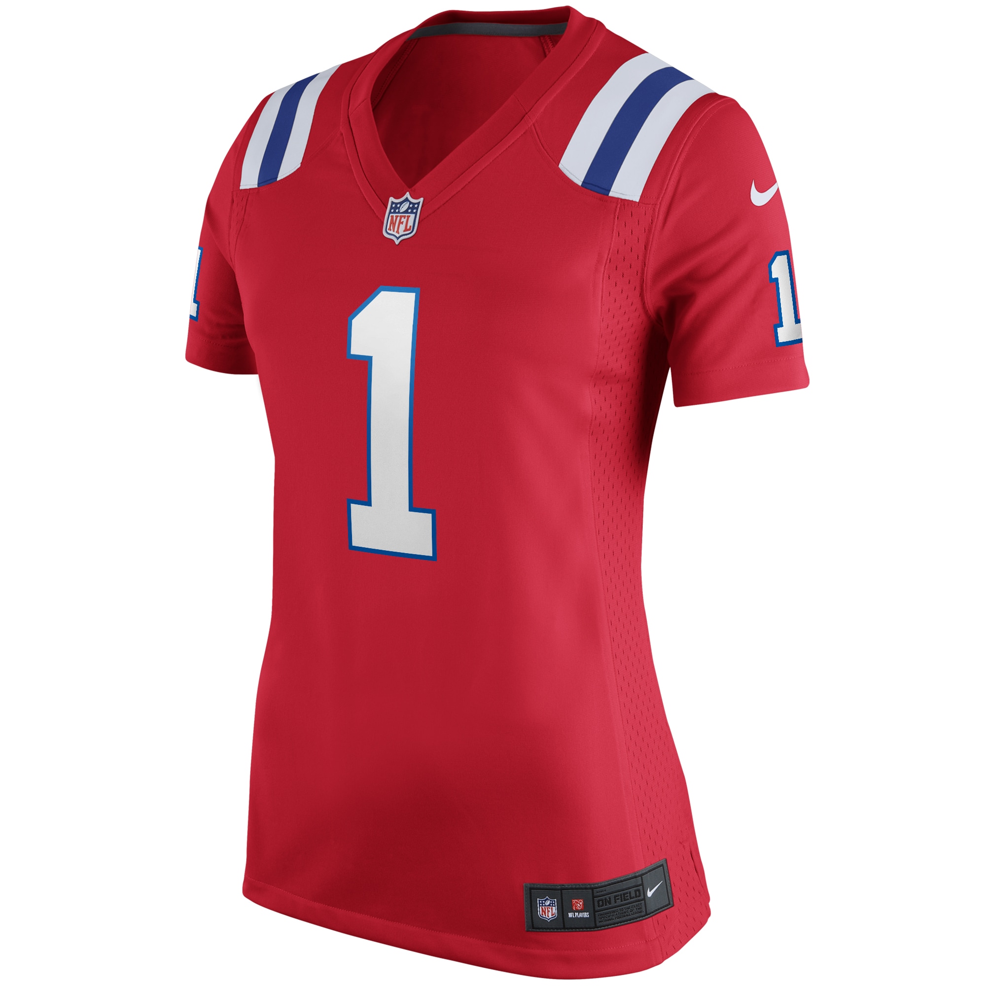 Cam Newton New England Patriots Nike Women's Alternate Game Jersey - Red - vstockx